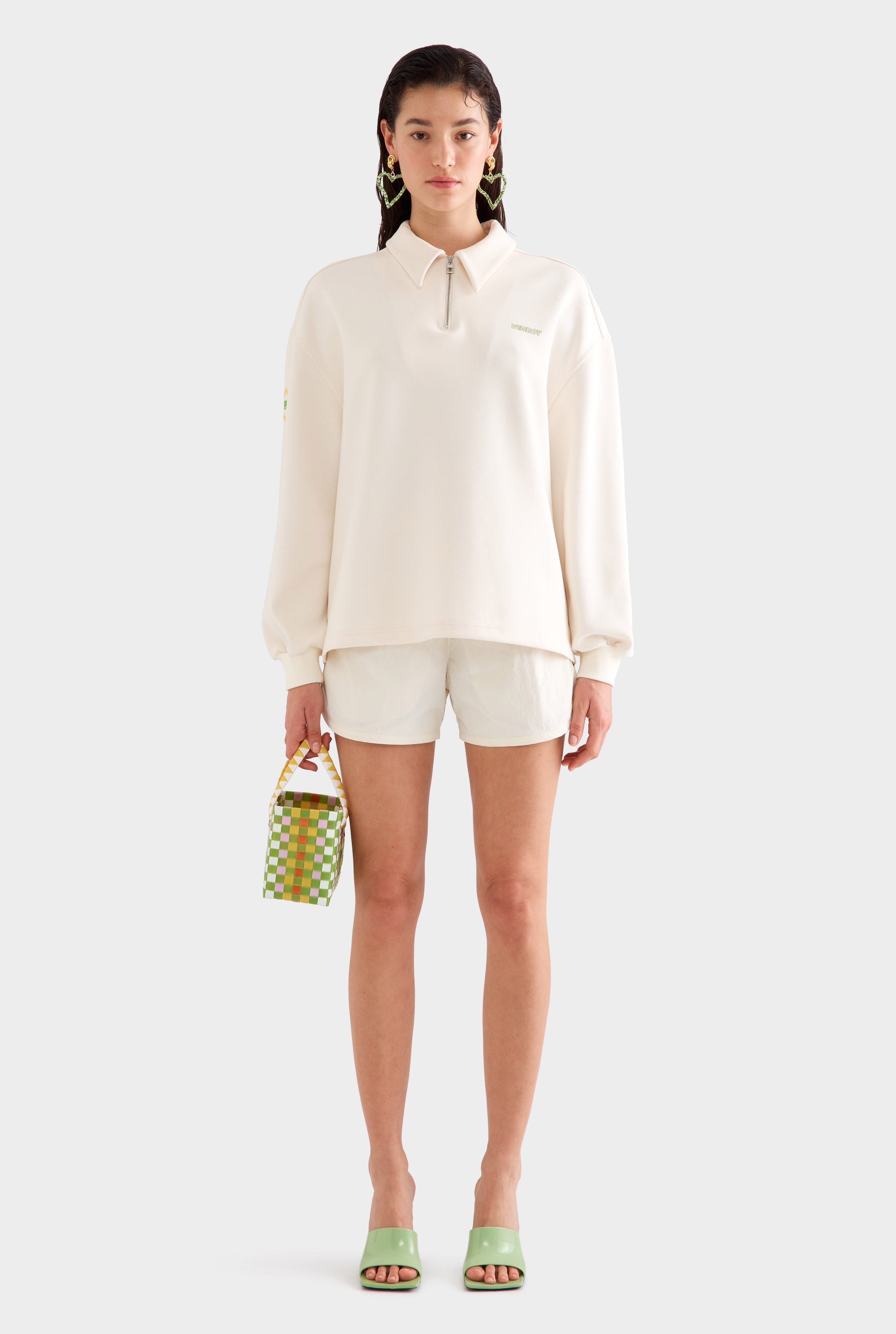 Venroy Rio Tencel Cotton Polo - Cream