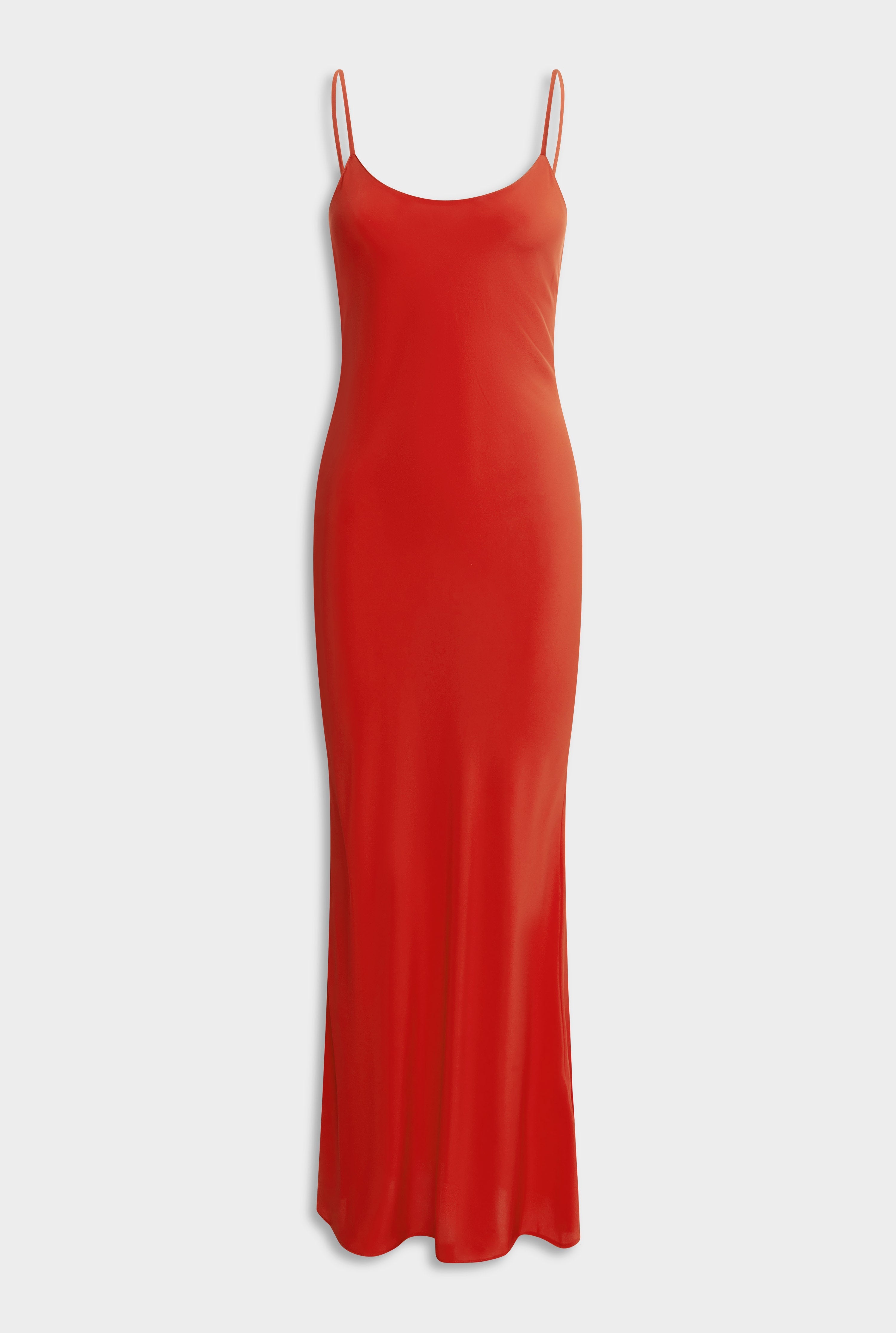 Silk Slip Dress - Red