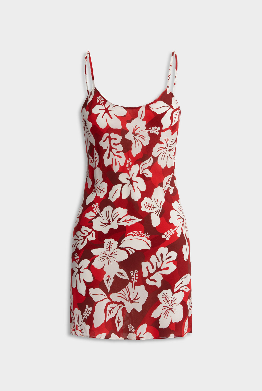 Womens Womens Womens Silk Slip Mini Dress in Red Hibiscus Camo Womens Womens Womens Silk Slip Mini Dress in Red Hibiscus Camo
