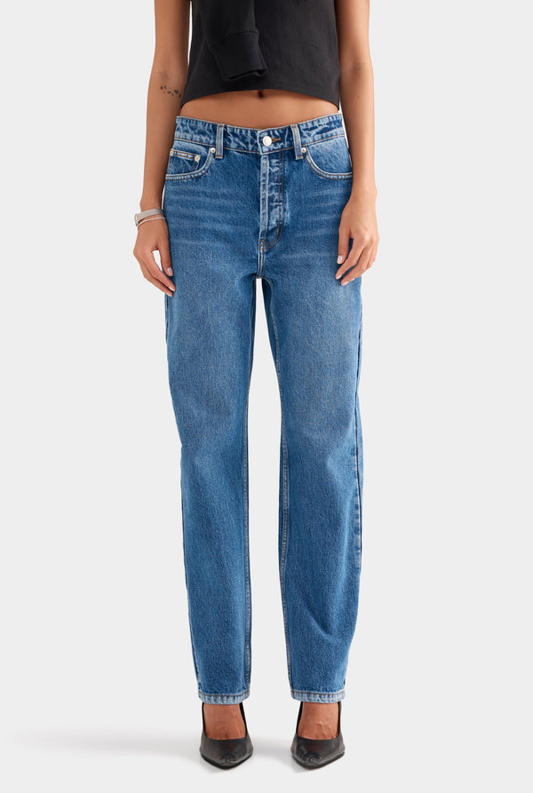 Straight Leg Jean - Mid Indigo