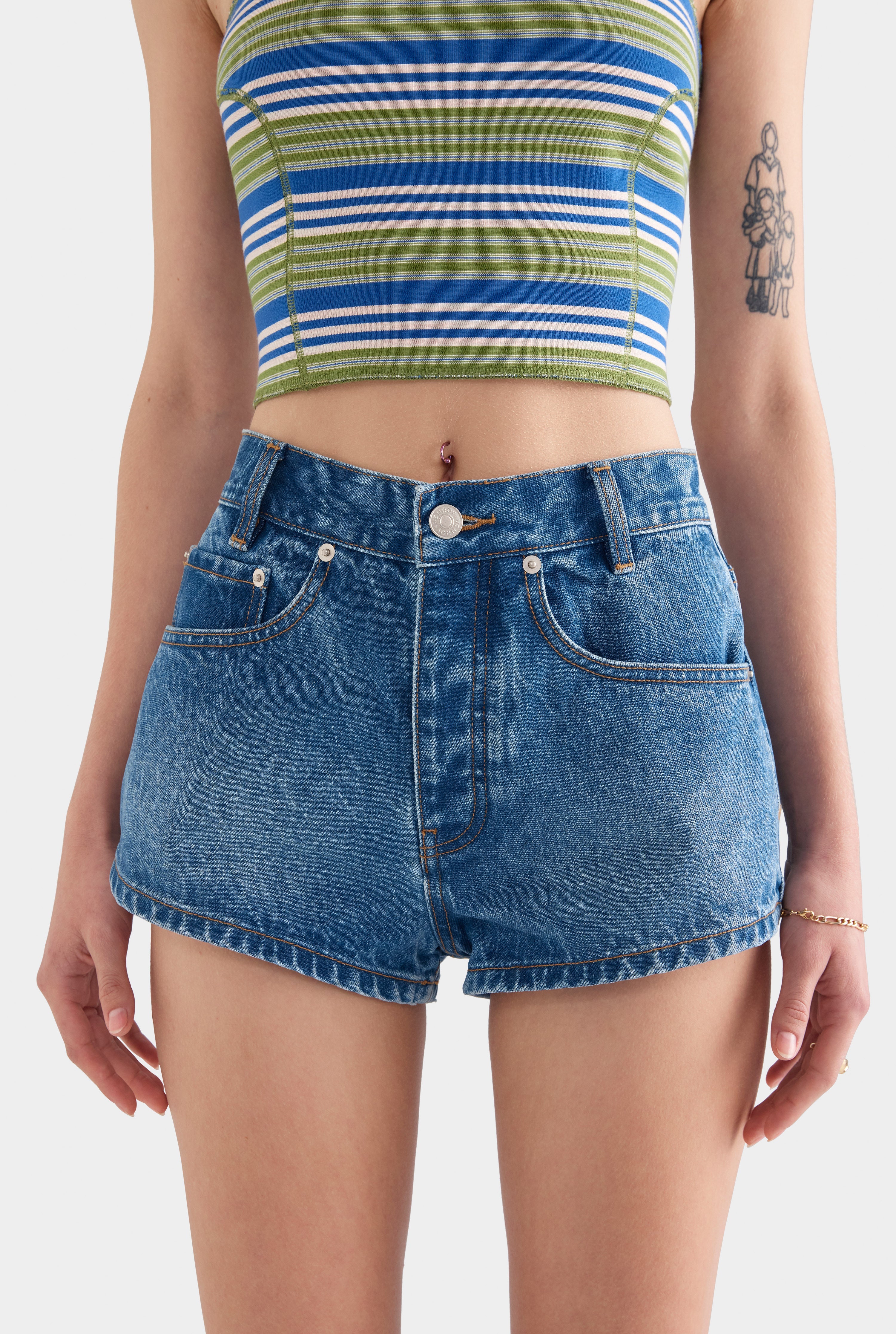 Denim Short - Mid Indigo