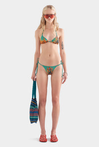 Tie Side Bikini Brief - Cactus Print