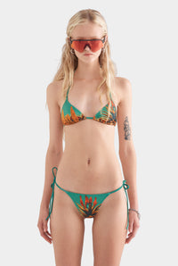 Triangle Bikini Top - Cactus Print
