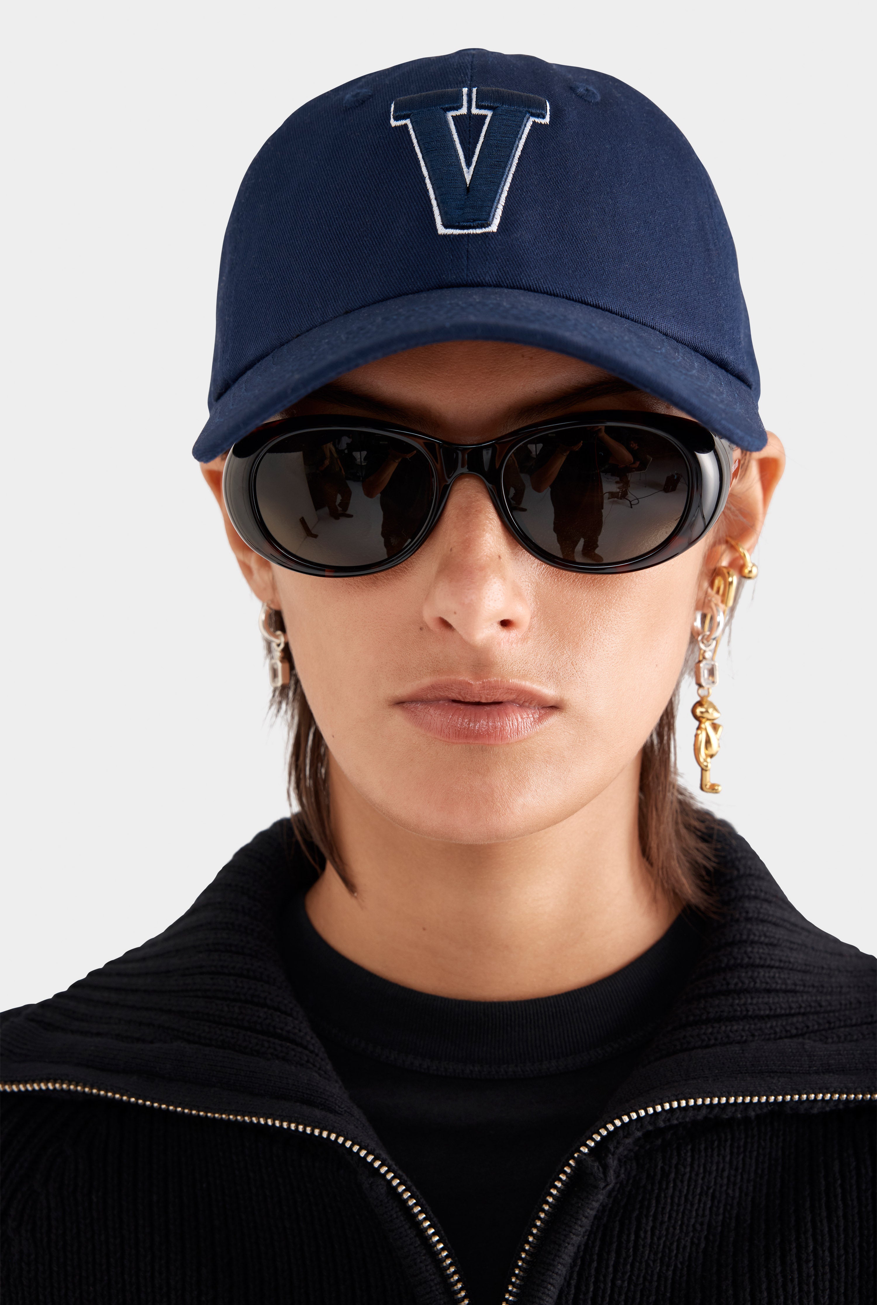 Venroy Varsity Cotton Logo Cap - Black