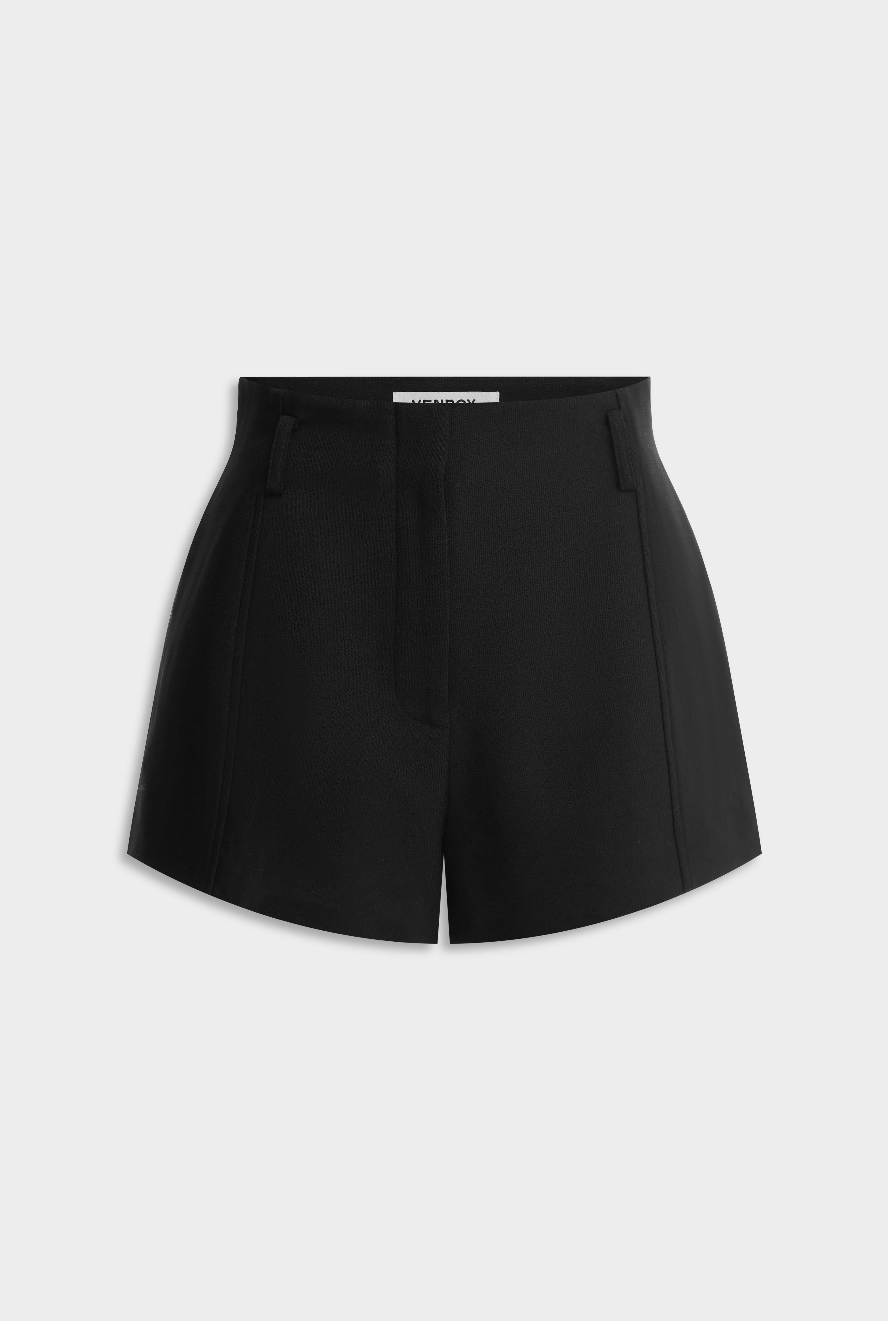 Wool Tailored Short - Black