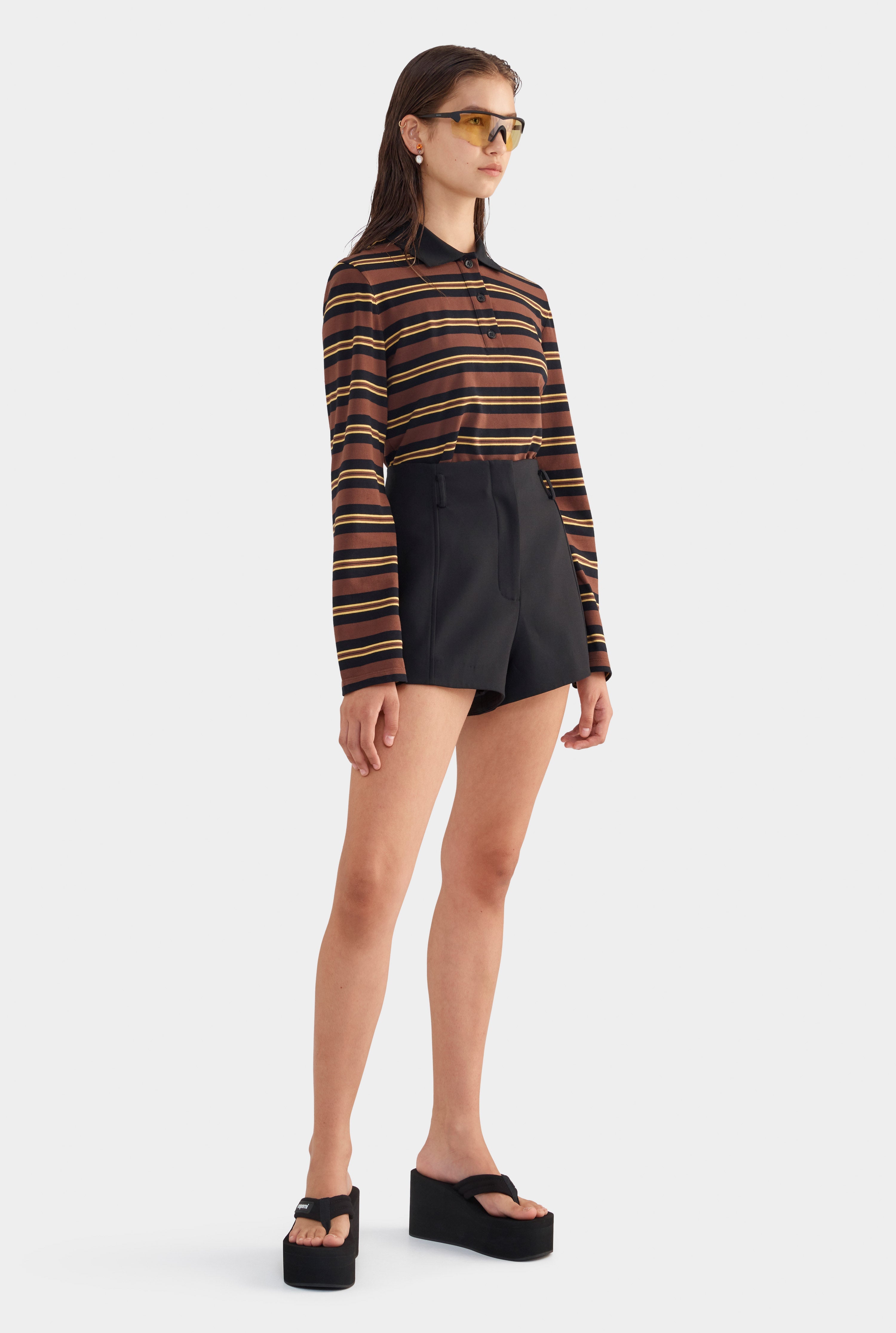 Wool Tailored Short - Black