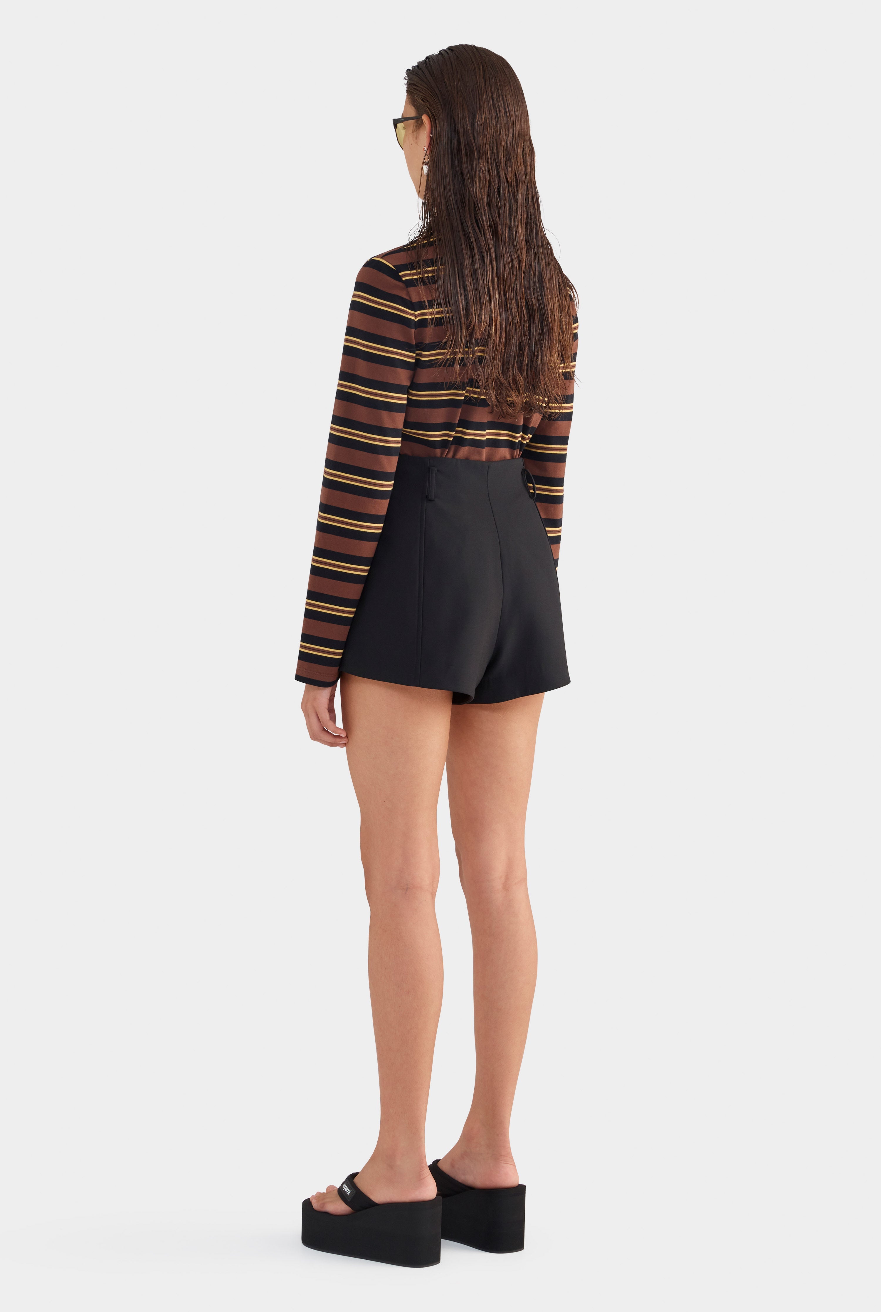 Wool Tailored Short - Black
