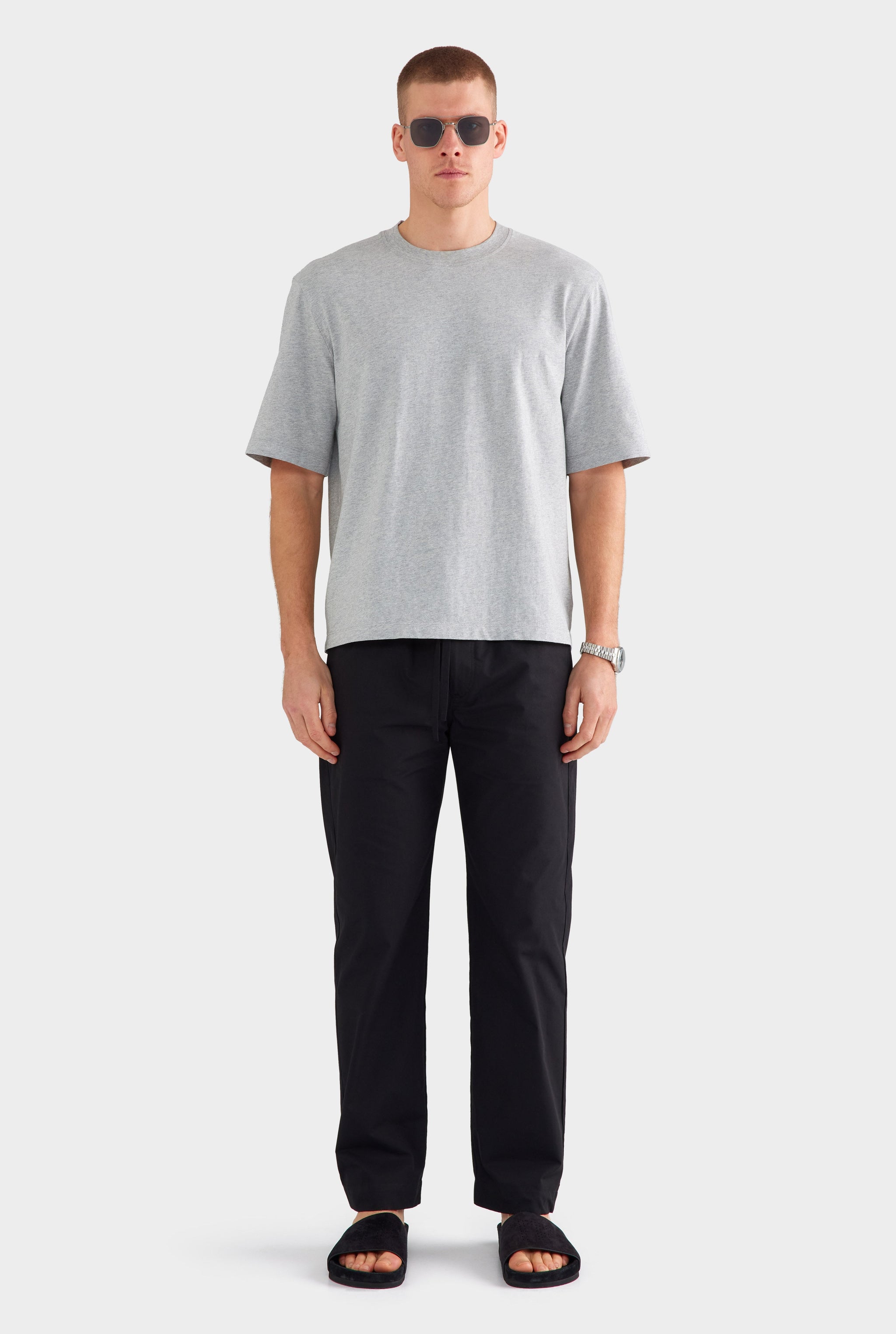 Oversized T Shirt - Grey Marl