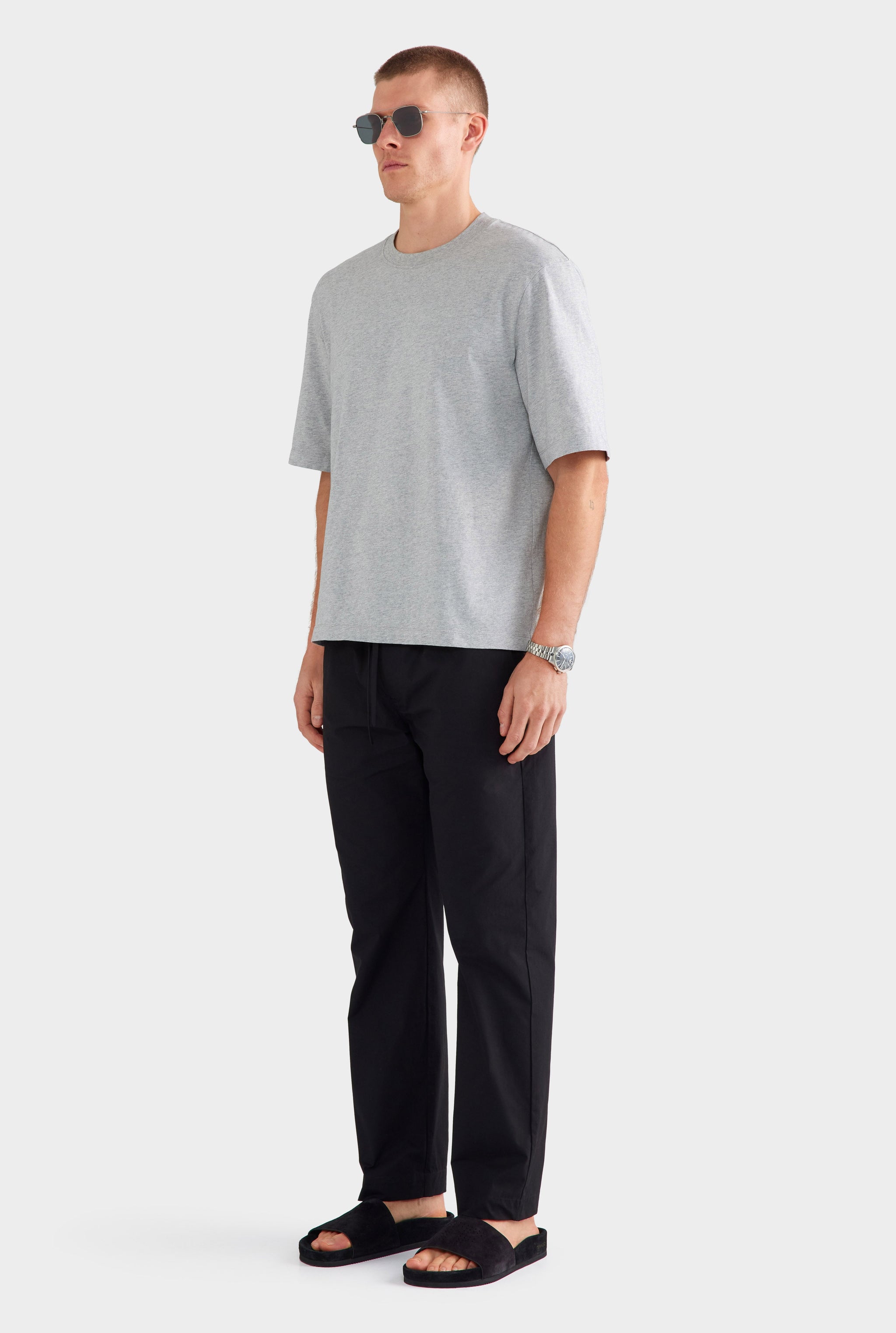 Oversized T Shirt - Grey Marl