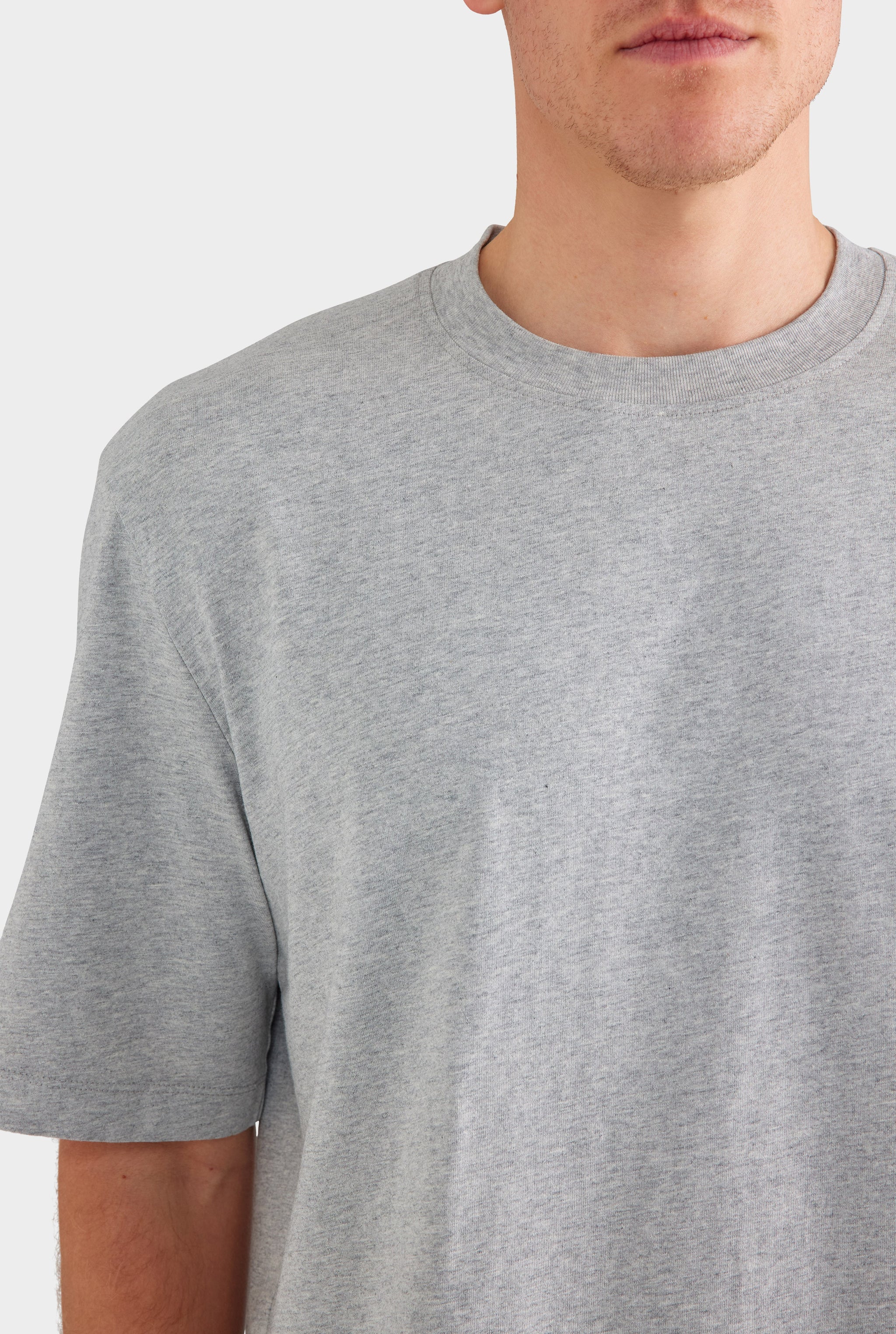 Oversized T Shirt - Grey Marl