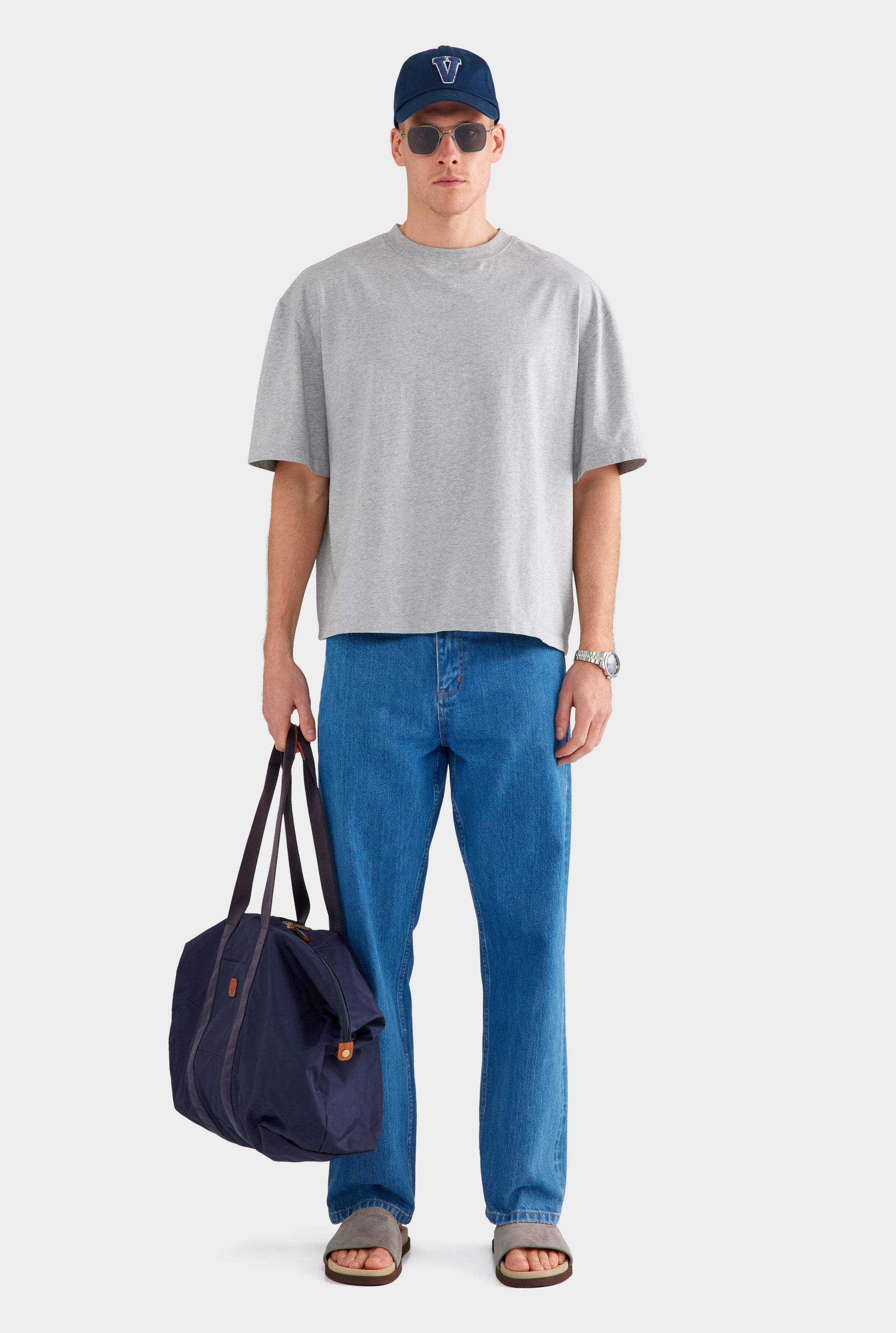 Supersized T Shirt - Grey Marl