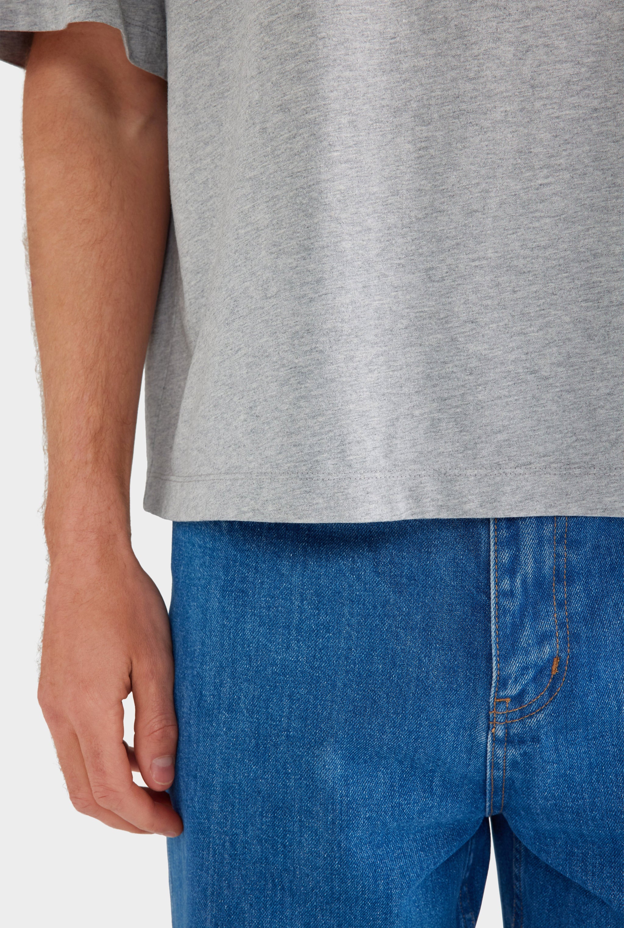 Supersized T Shirt - Grey Marl