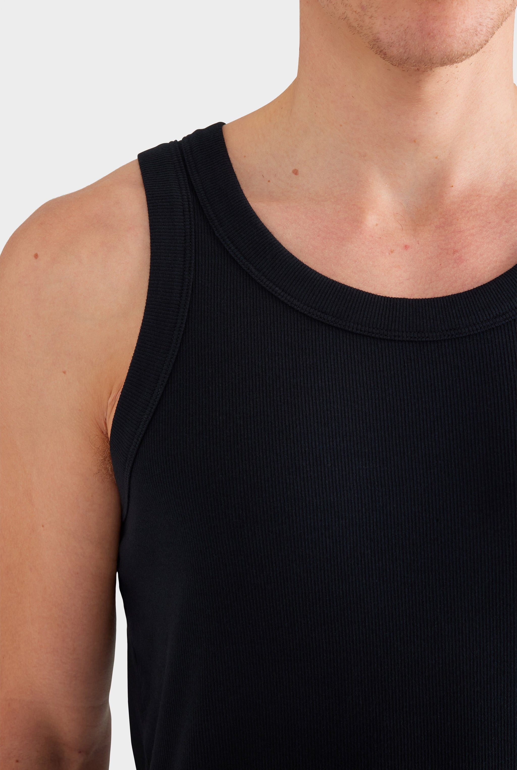 Jersey Rib Tank - Black