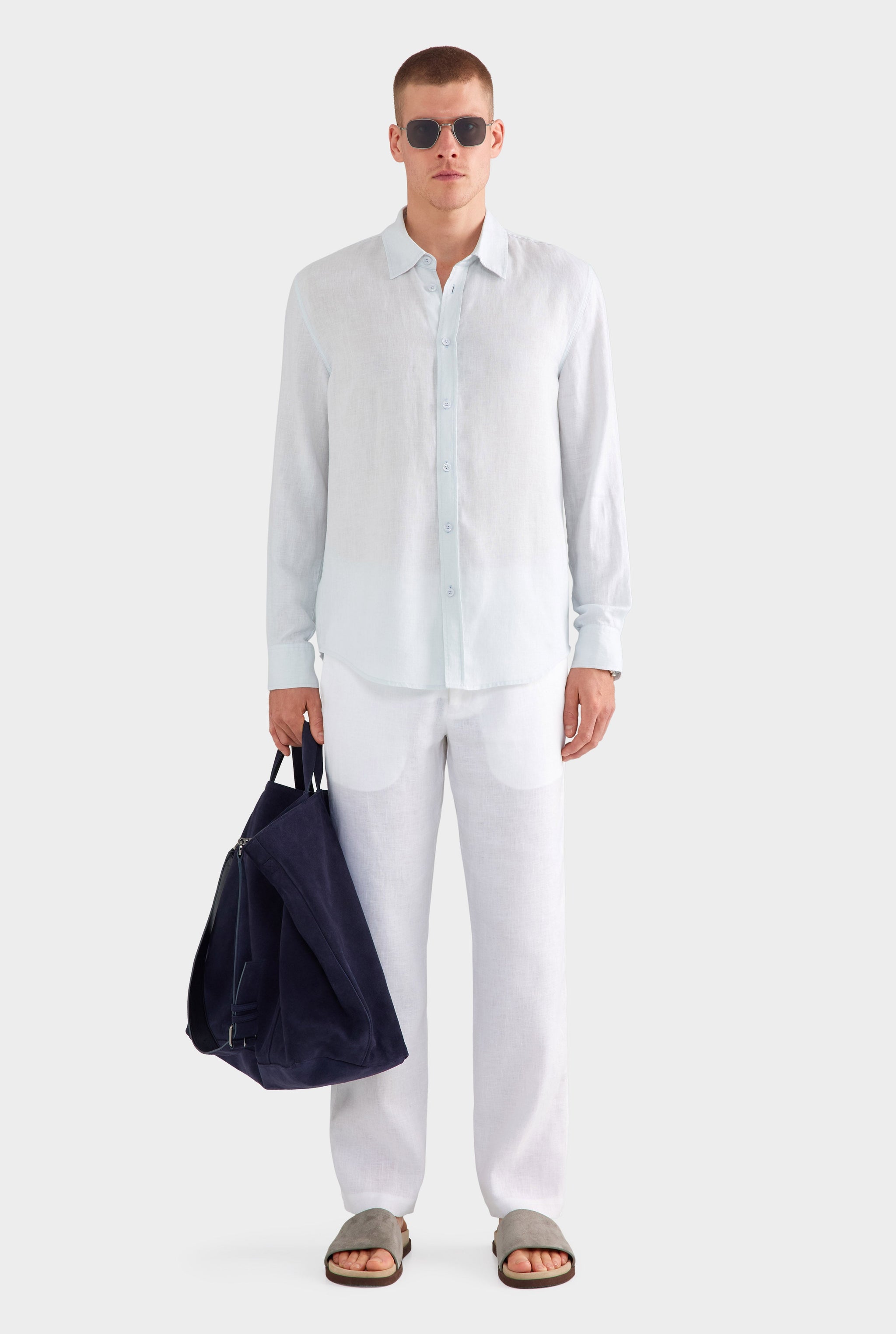 Linen Shirt - Light Blue
