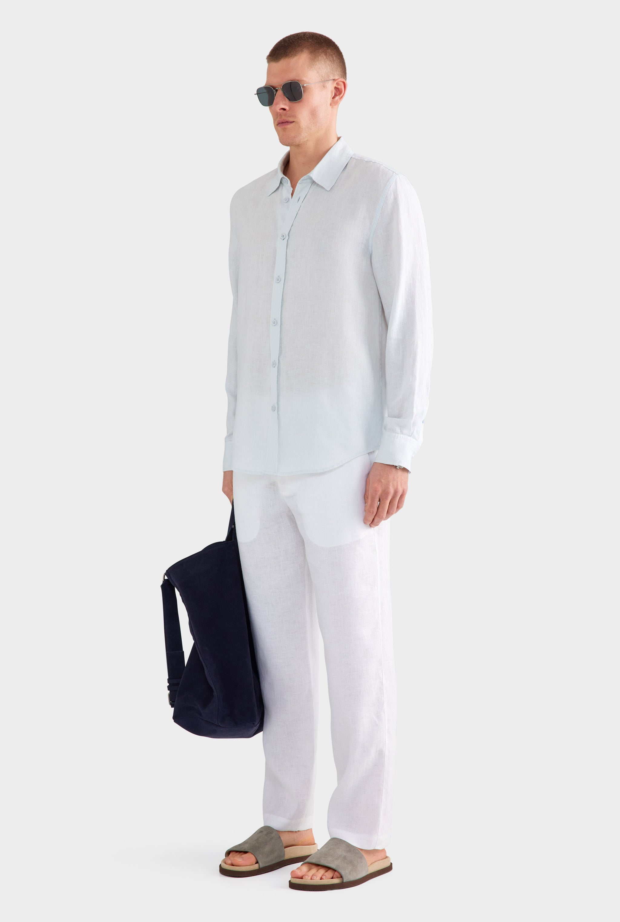 Linen Shirt - Light Blue