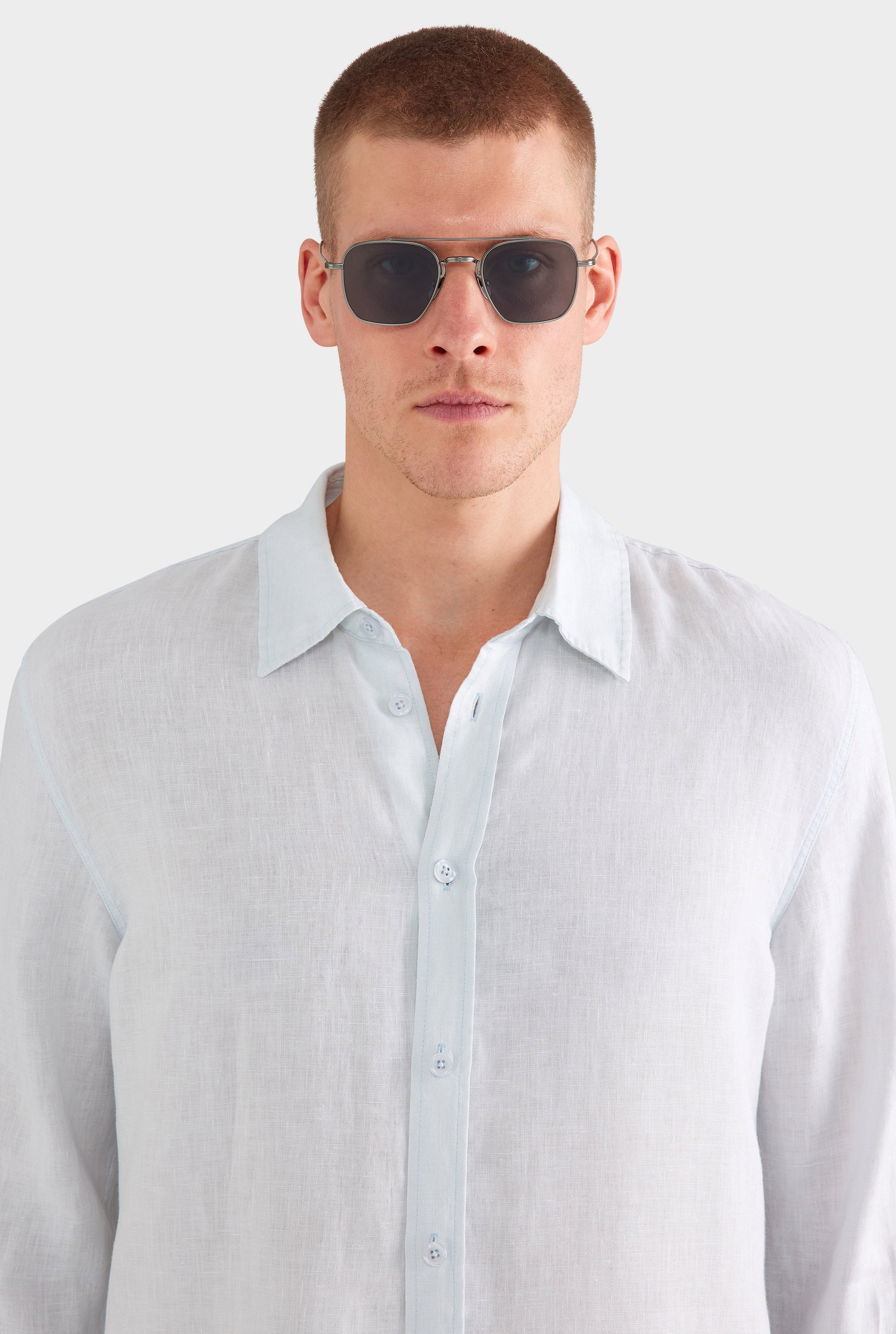 Linen Shirt - Light Blue