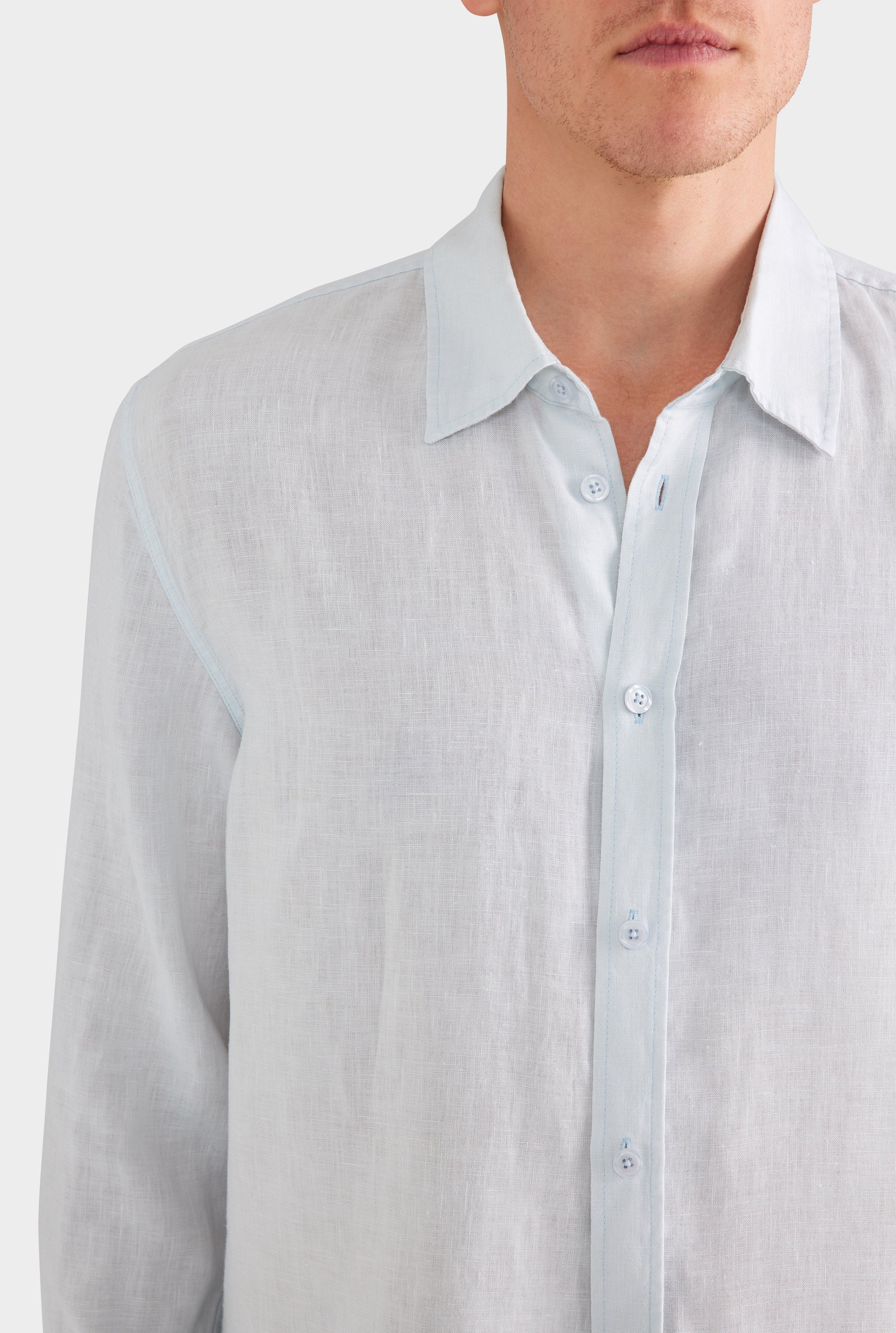 Linen Shirt - Light Blue