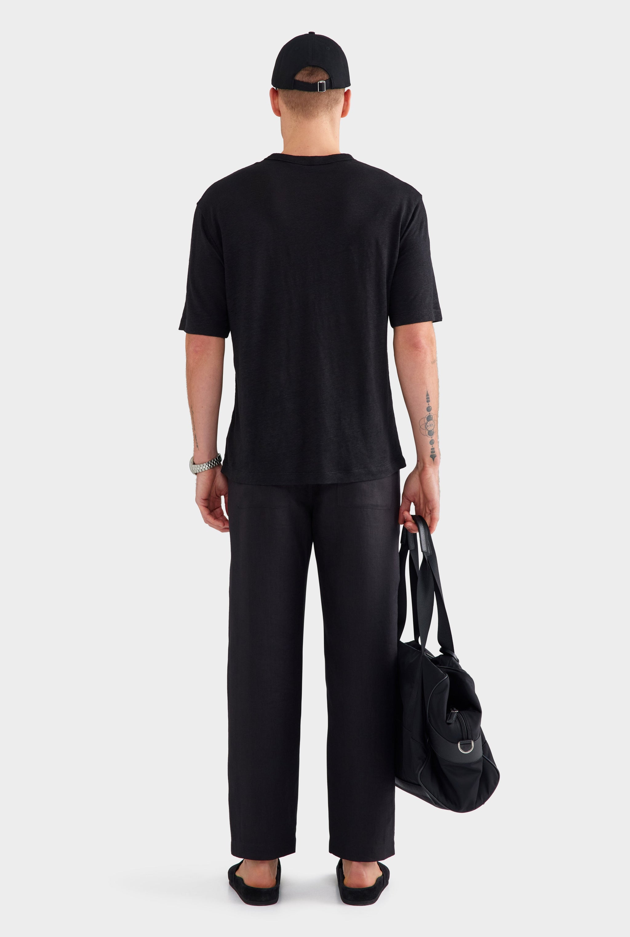 Linen Standard T Shirt - Black