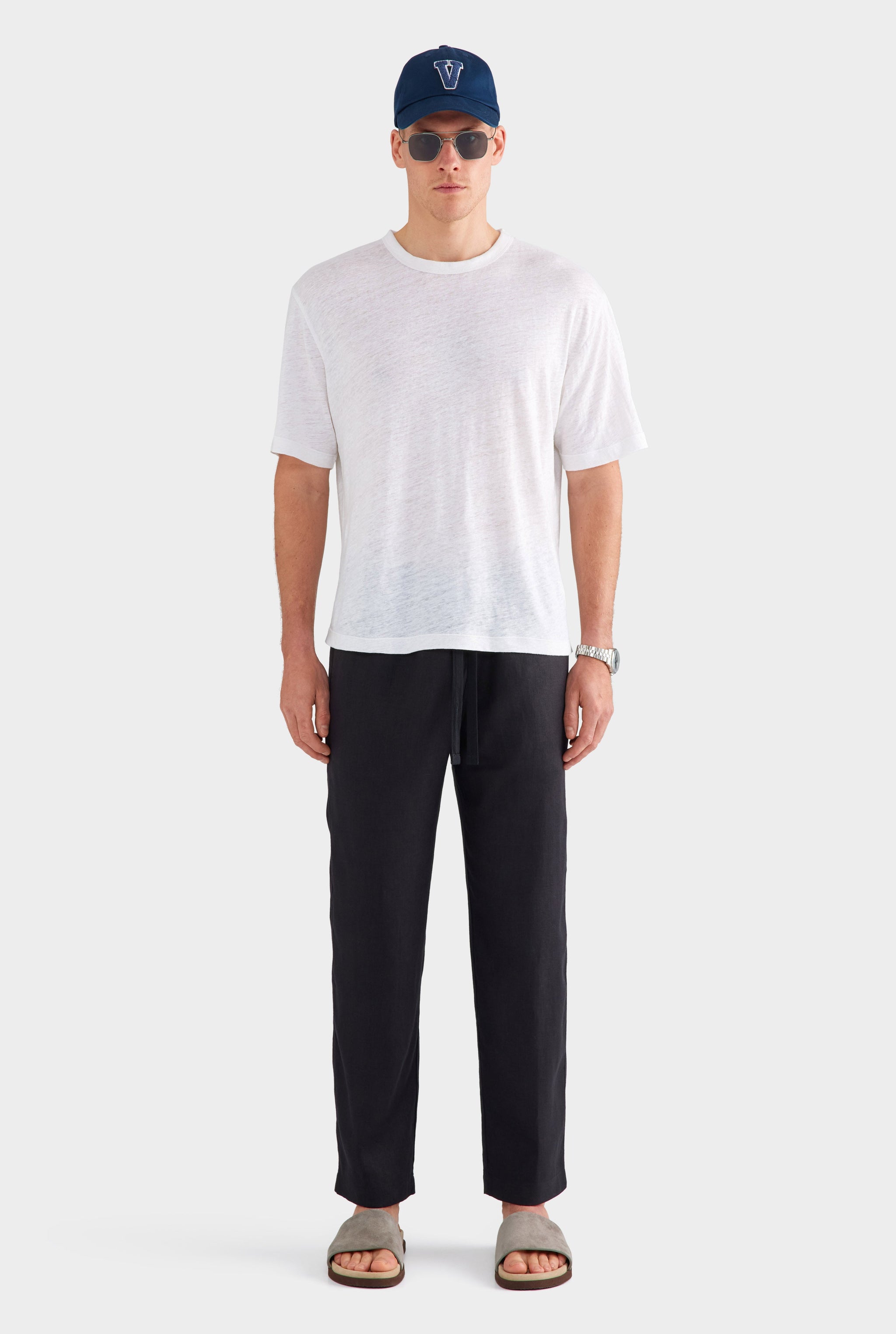 Linen Standard T Shirt - White