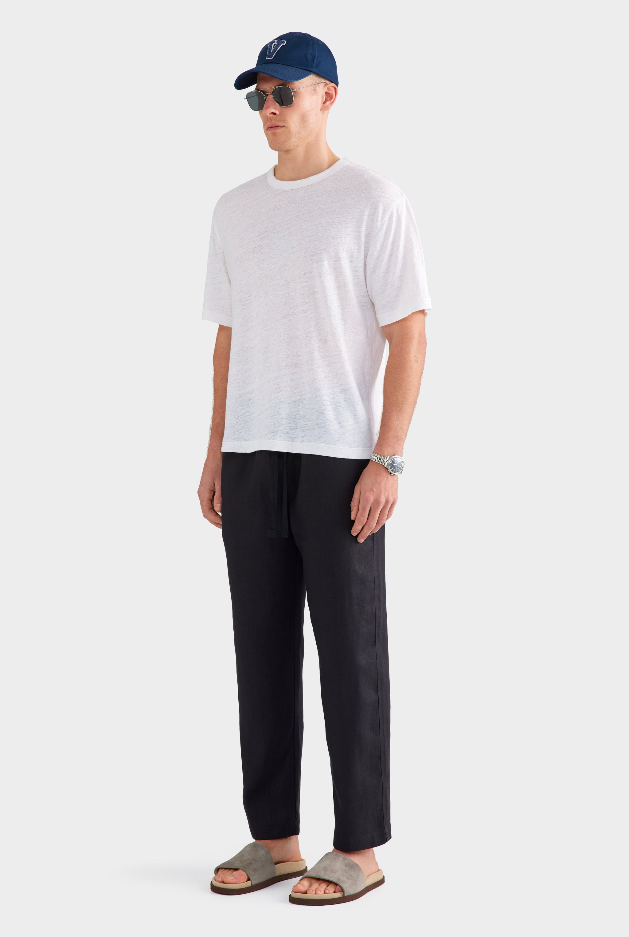 Linen Standard T Shirt - White