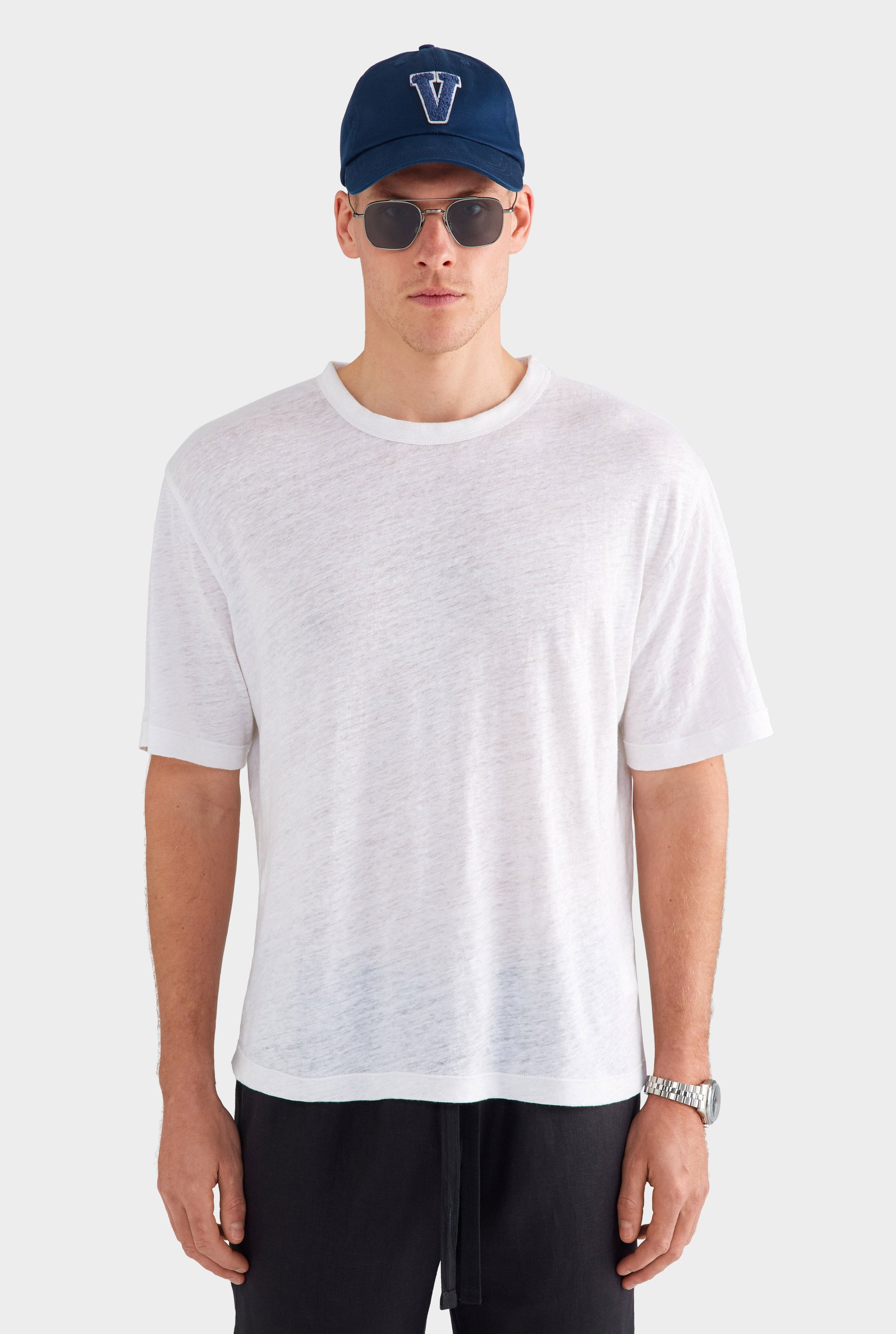 Linen Standard T Shirt - White