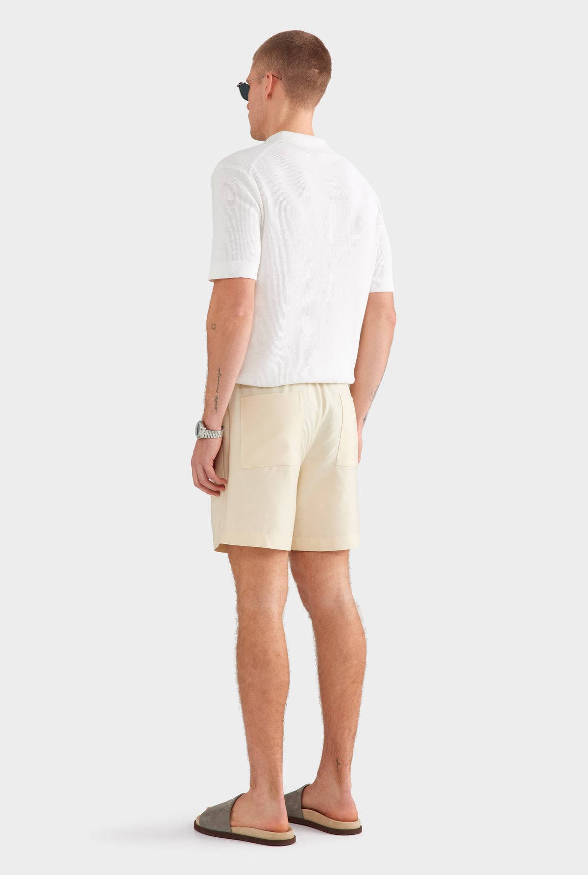 Relaxed Tencel Short - Cream
