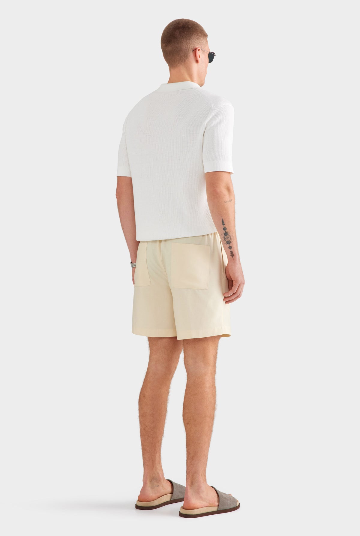 Relaxed Tencel Short - Cream