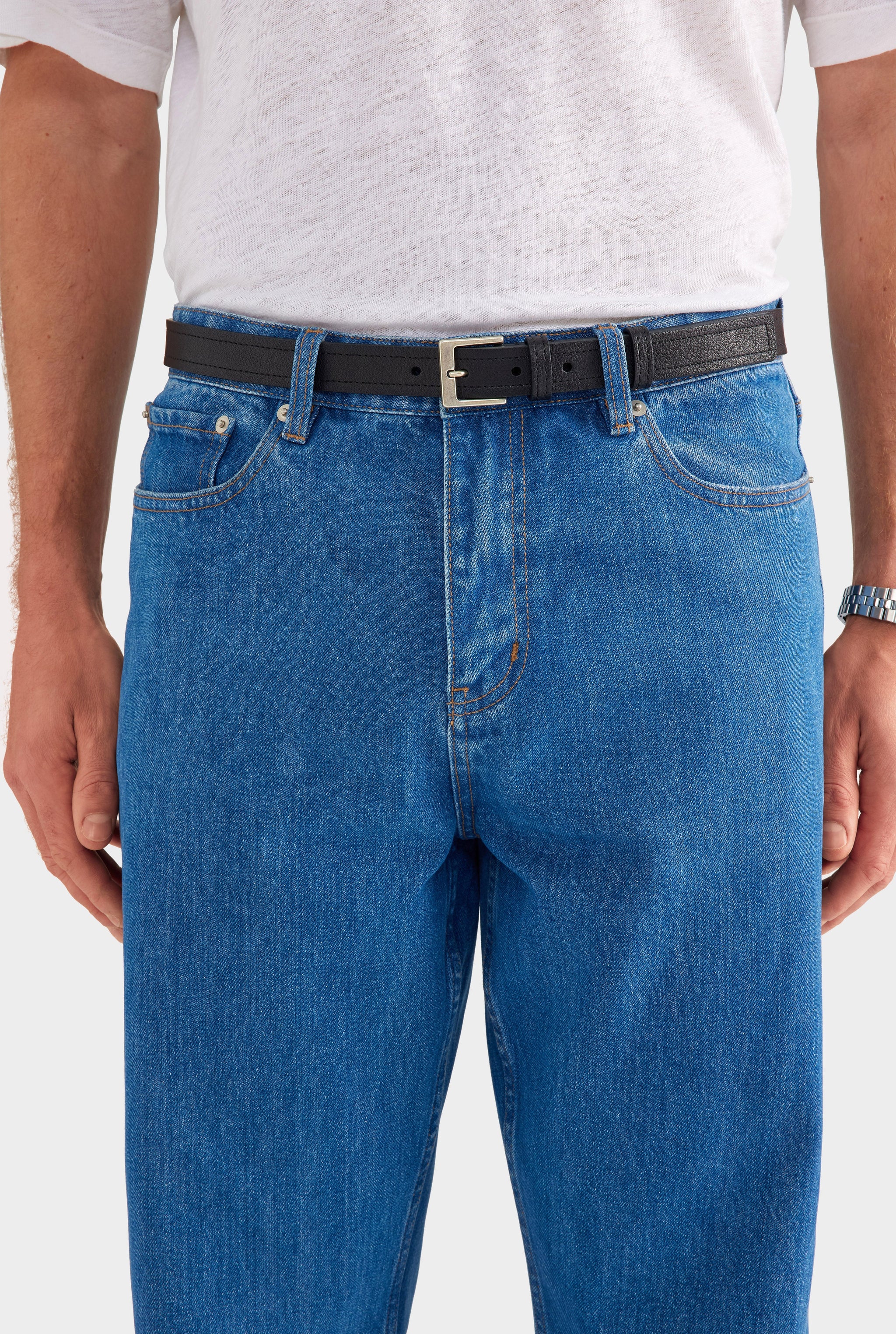 Classic Leather Belt - Black