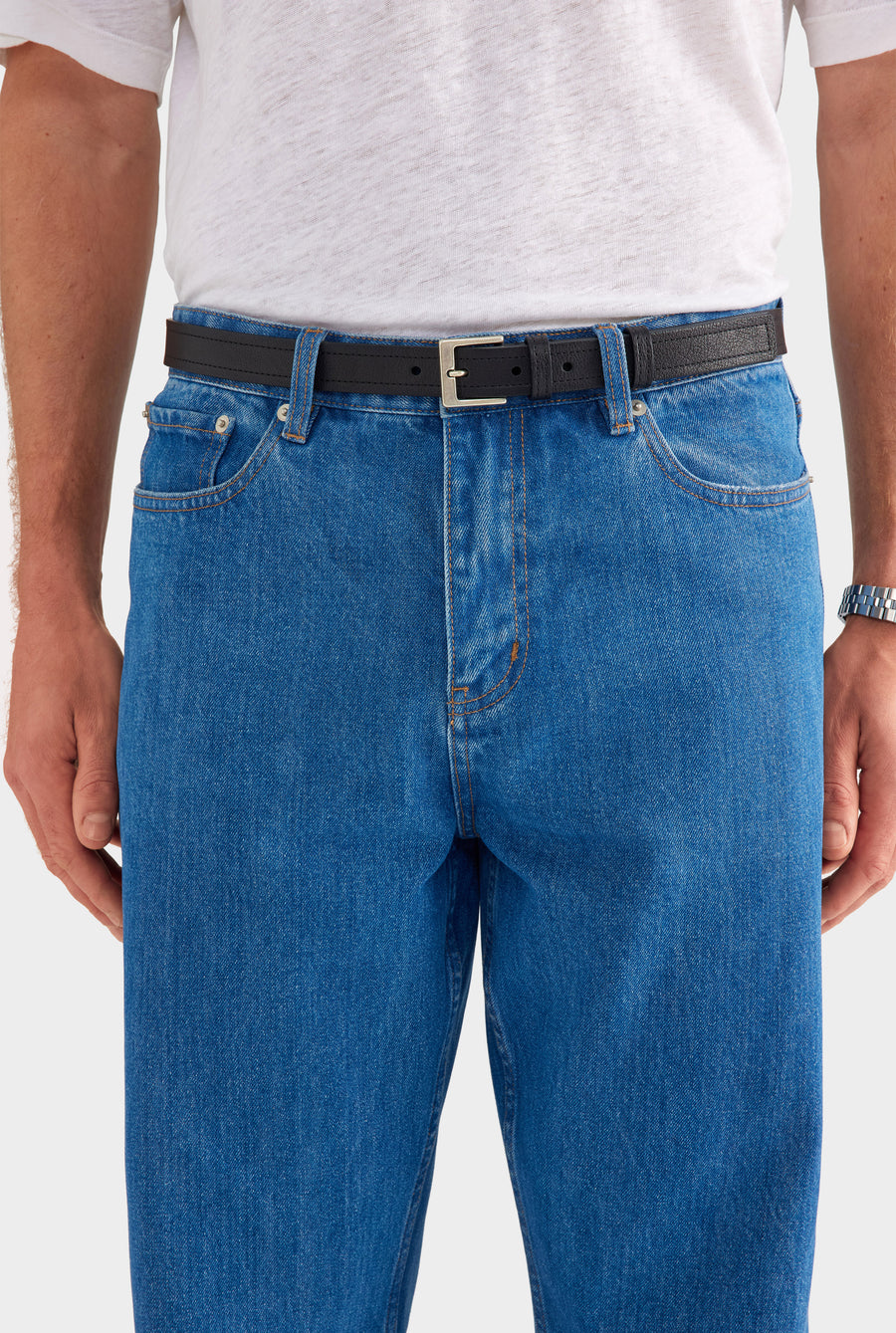 Classic Leather Belt - Black