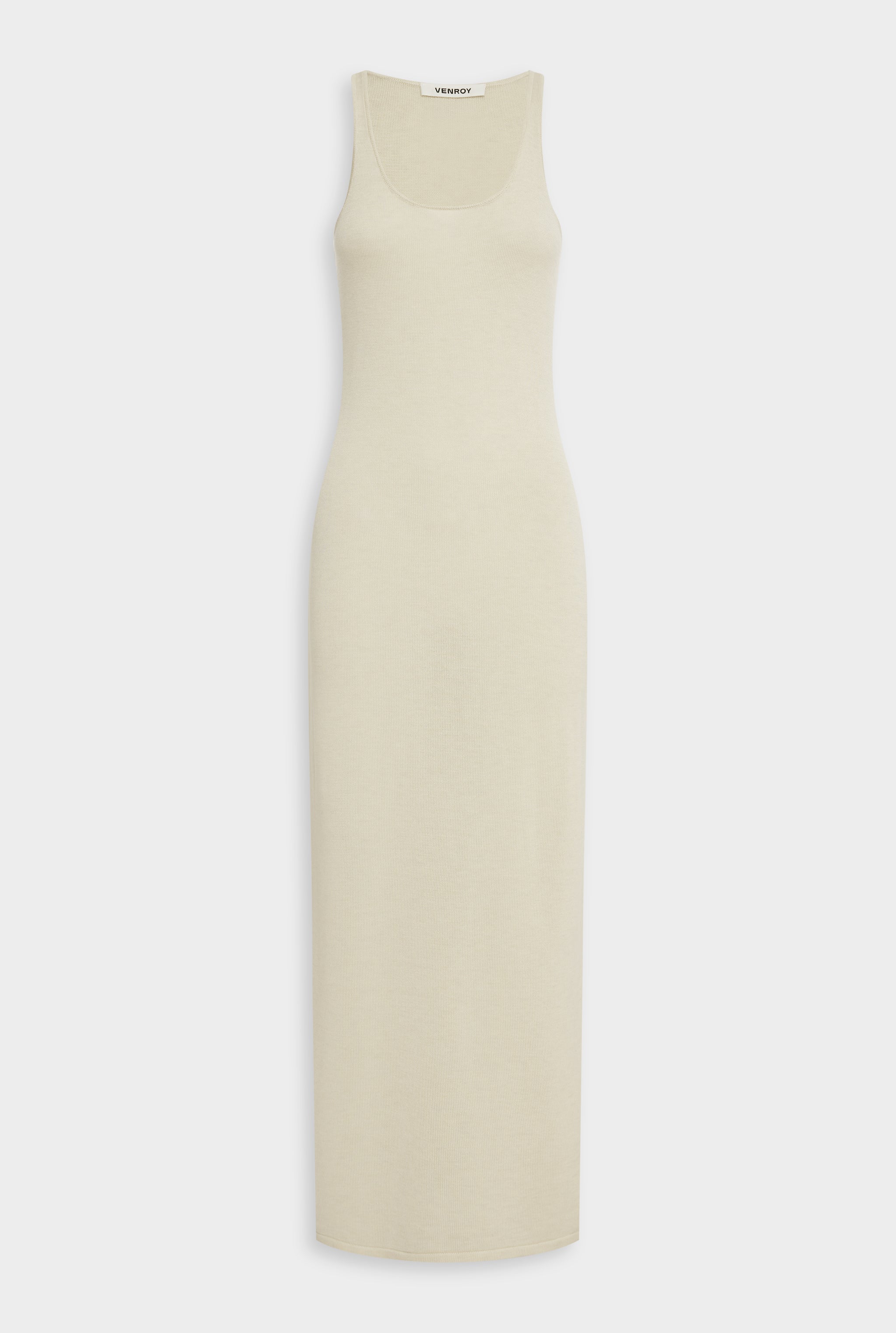 Tencel Silk Knit Tank Dress - Sand