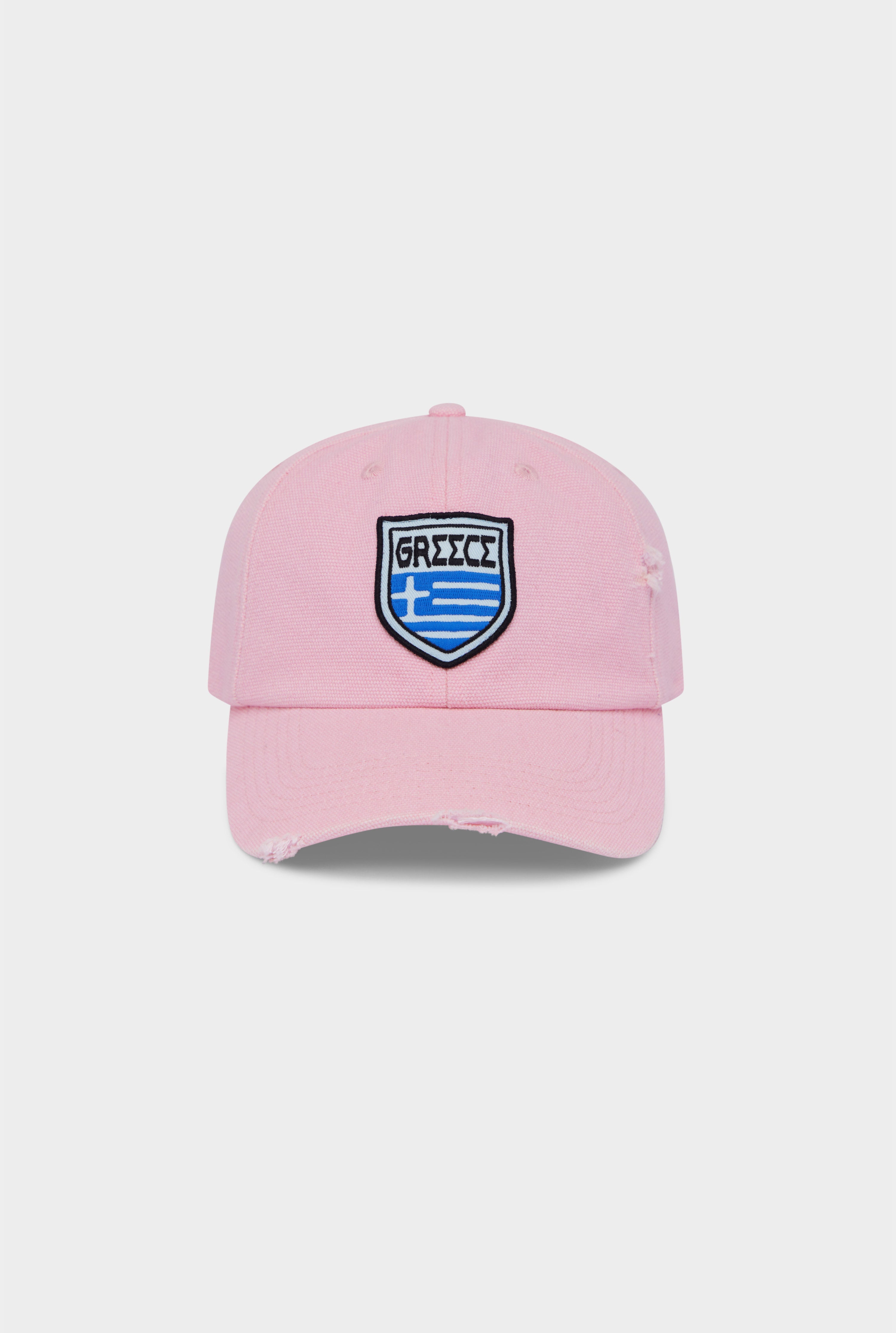 Greece Washed Canvas Cap - Washed Pink