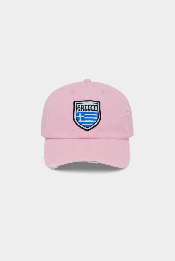 Greece Washed Canvas Cap - Washed Pink