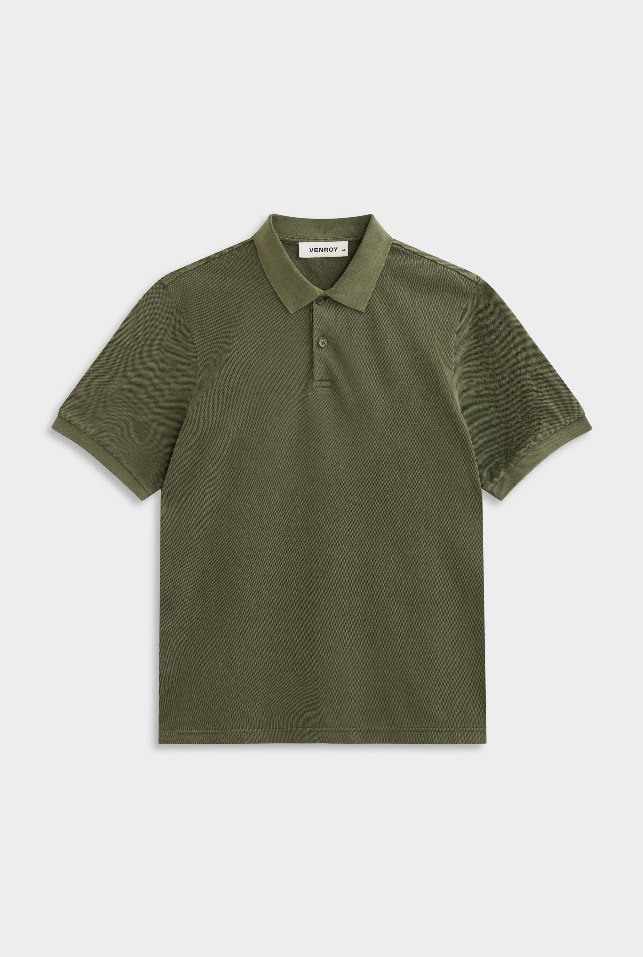 Cotton Pique Polo - Pigment Dyed Olive