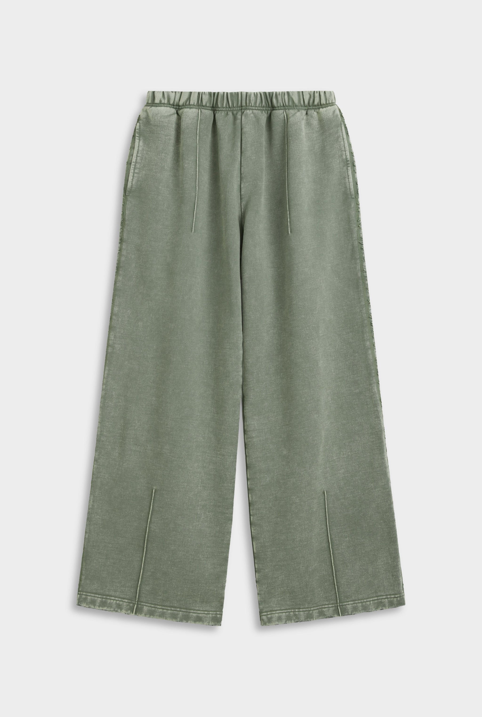 Distressed Heavyweight Track Pant - Washed Olive
