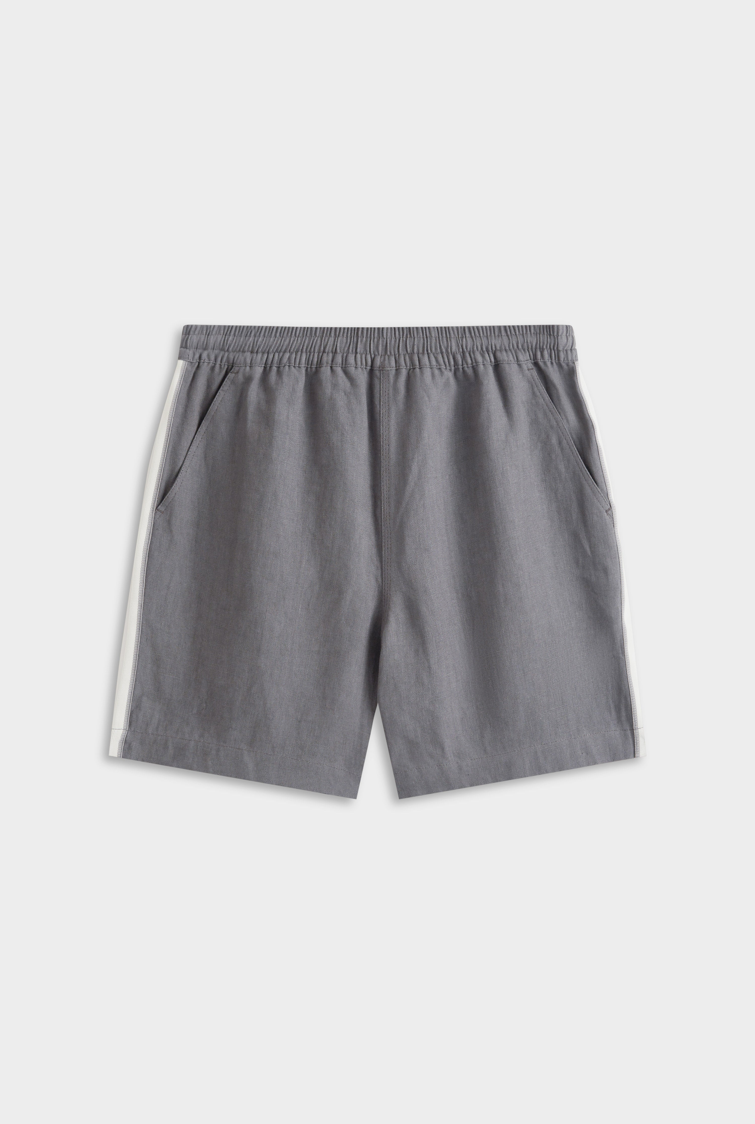 Lounge Short - Granite Grey/Side Tape