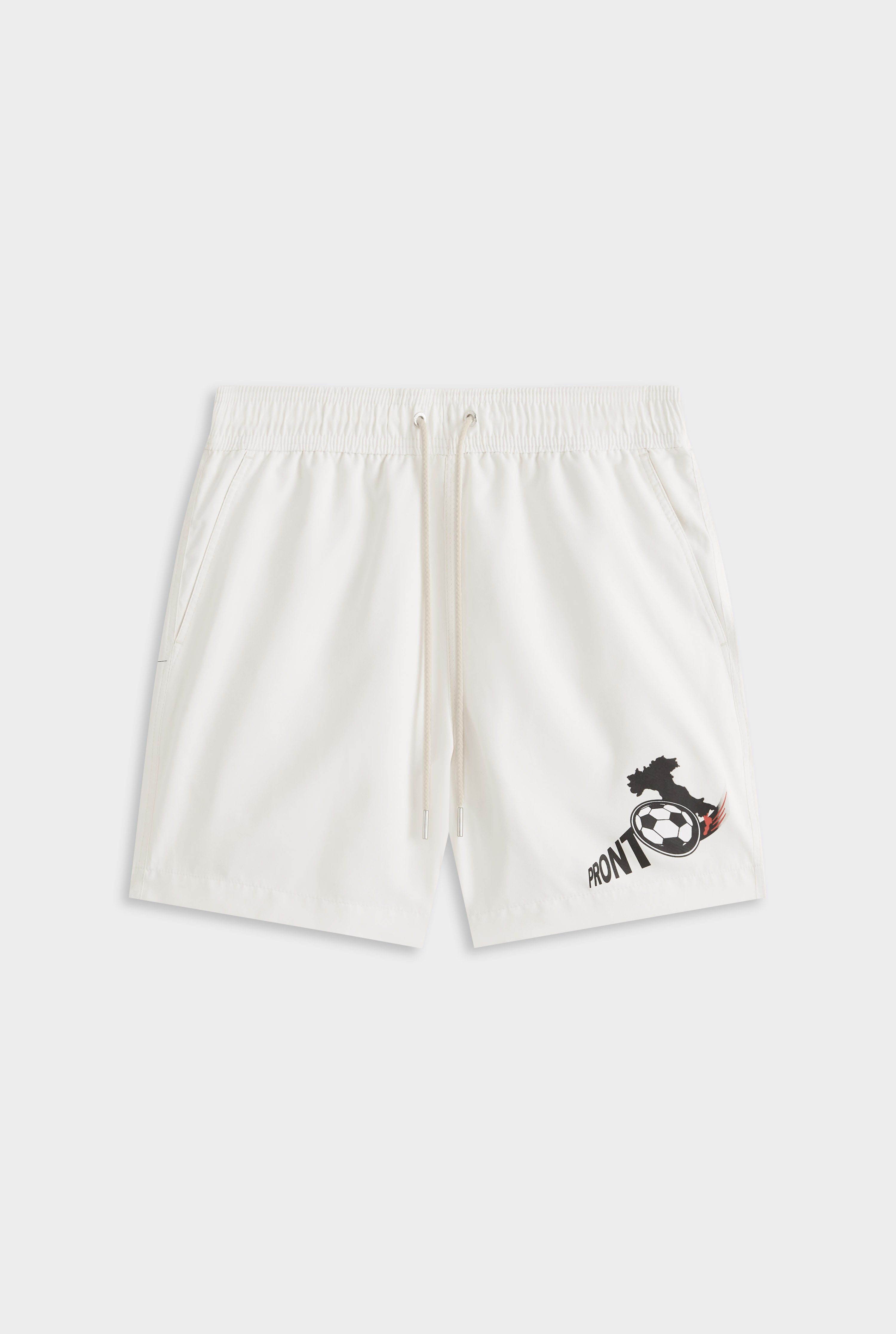 Printed Swim Short - Off White/Pronto