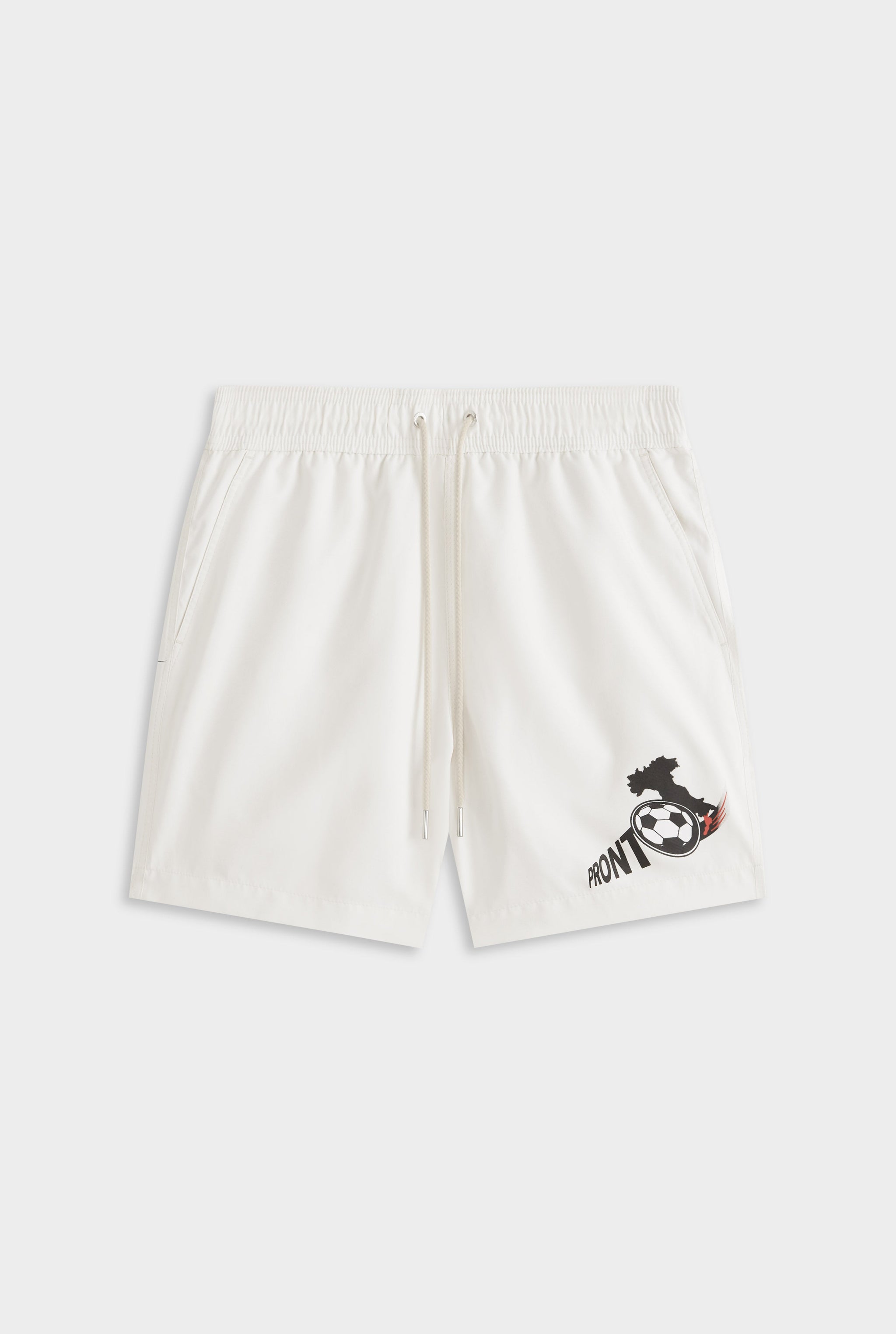 Printed Swim Short - Off White/Pronto