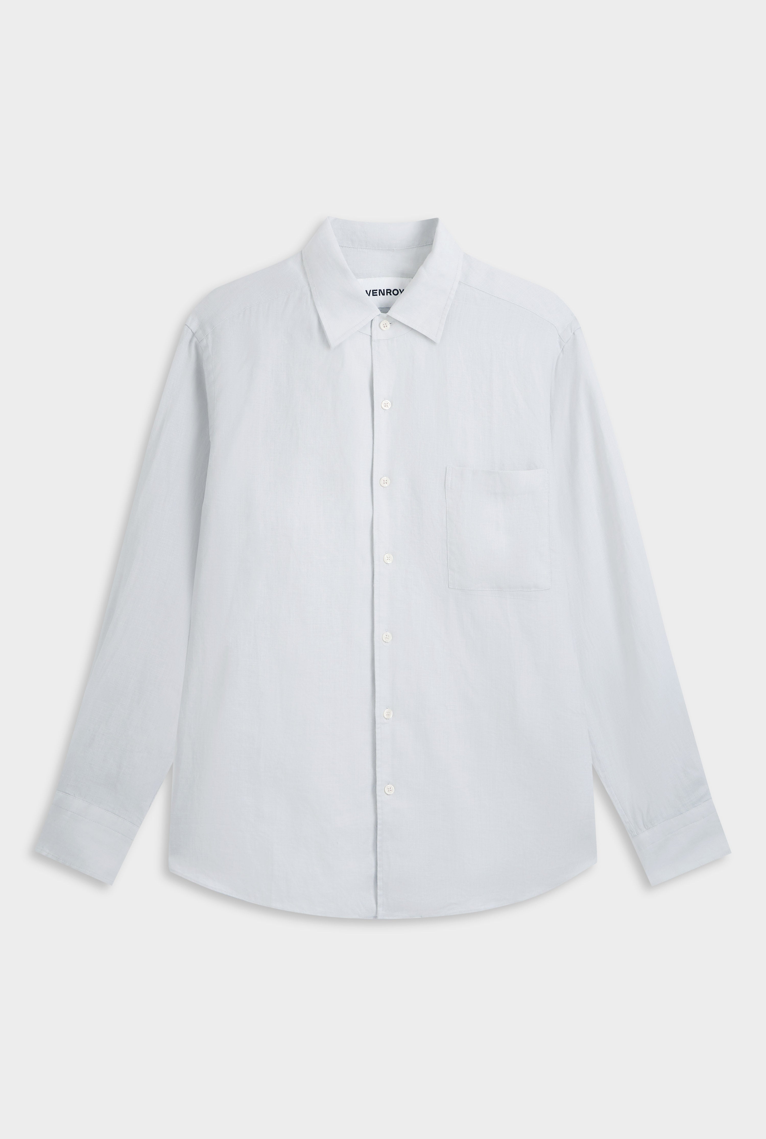Relaxed Linen Shirt - Light Blue