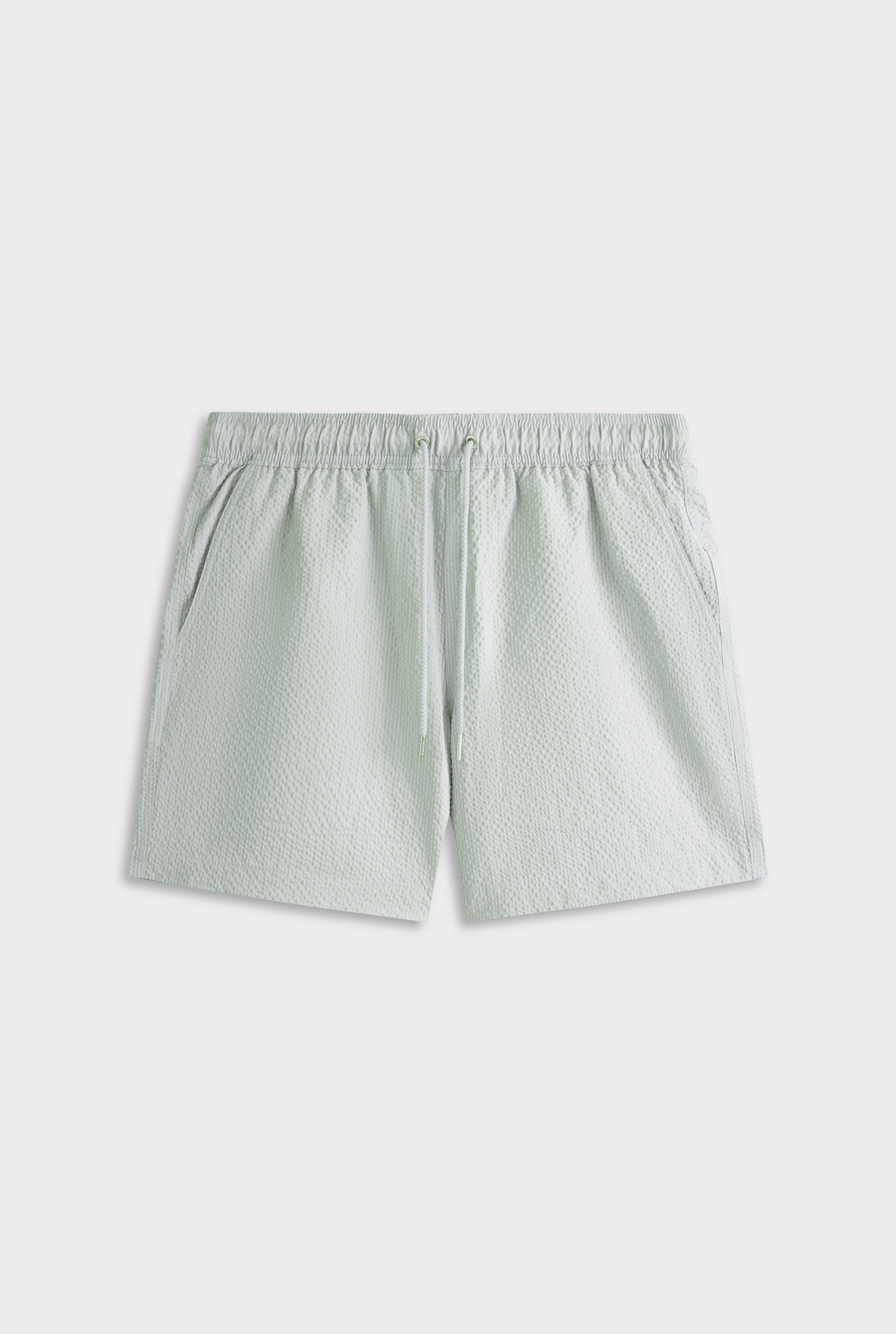 Seersucker Swim Short - Sea Spray Blue