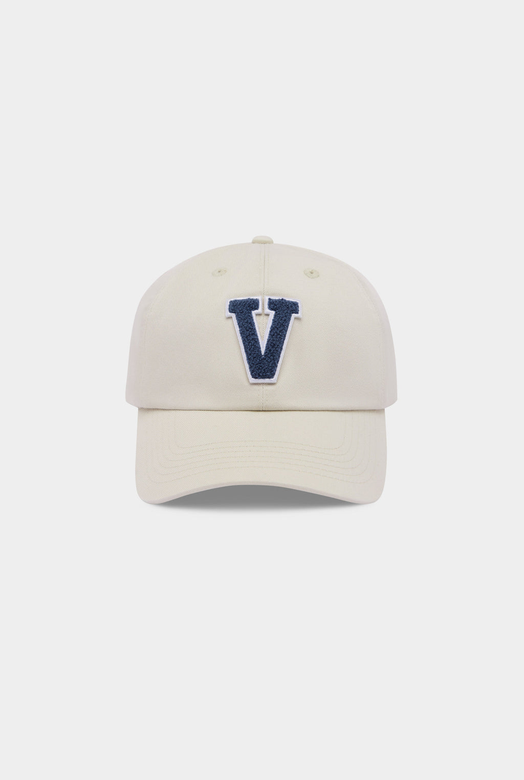 Venroy Varsity Cotton Twill Cap - Ecru