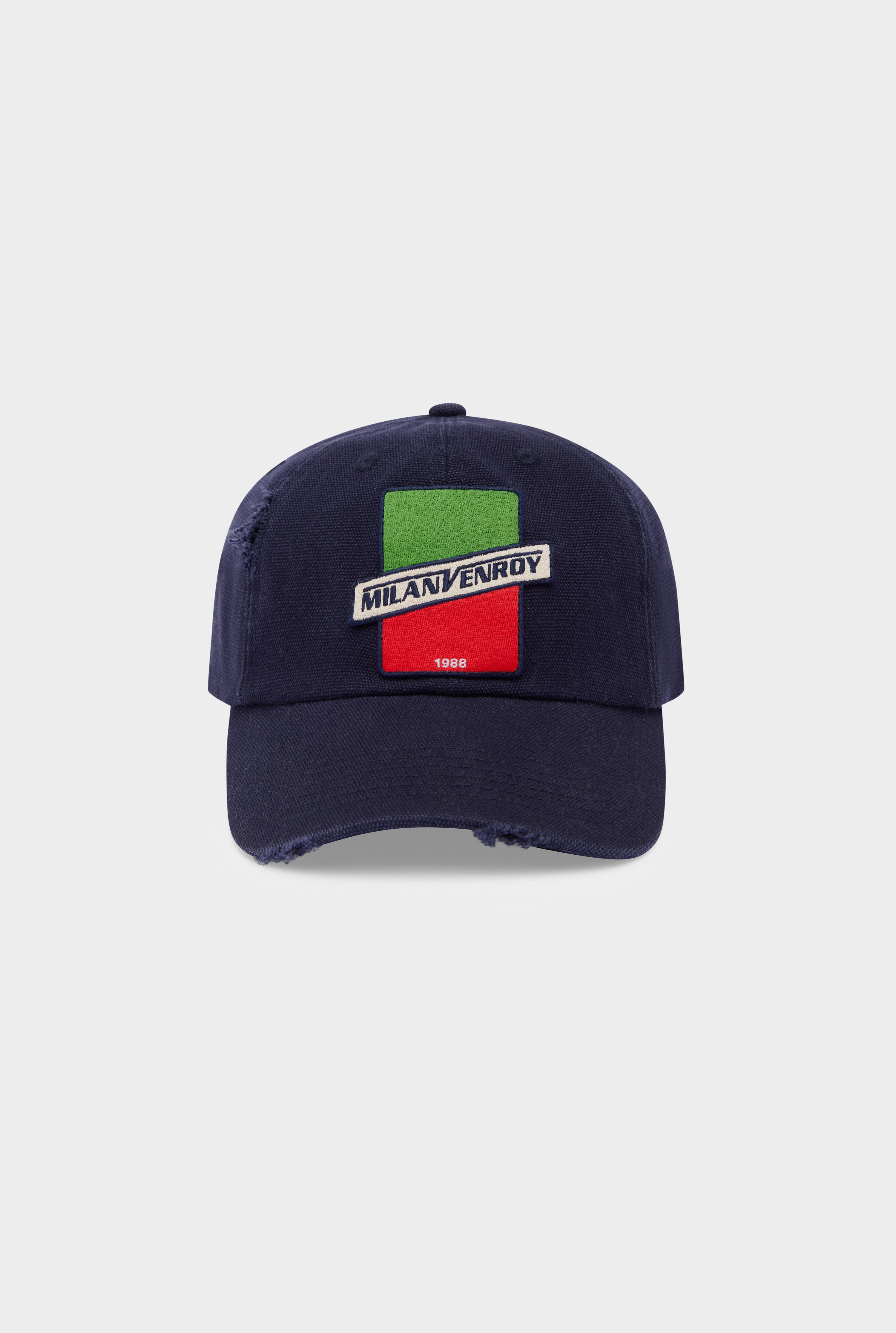 Milano Washed Canvas Cap - Navy