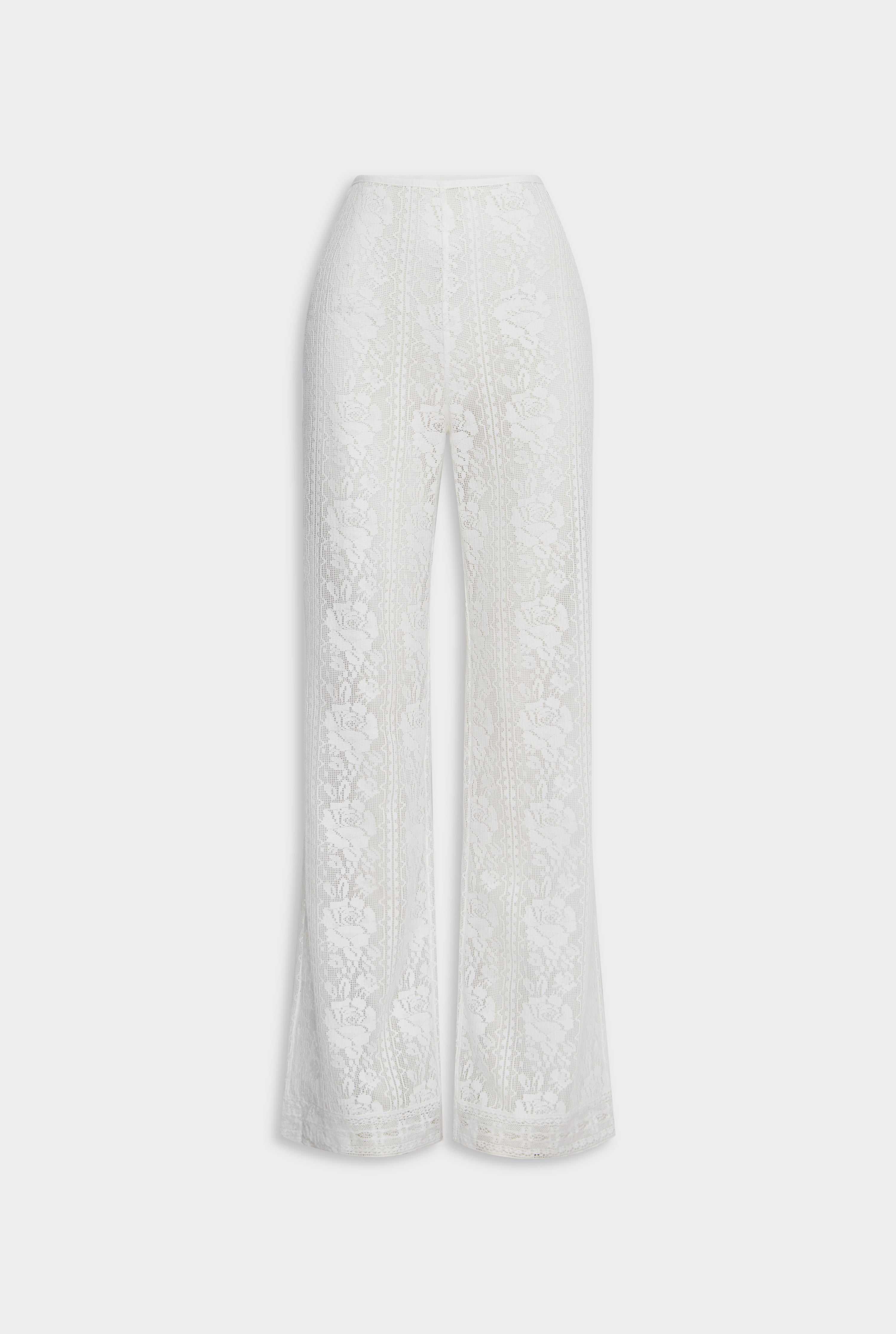 Cotton Lace Pant - Off White