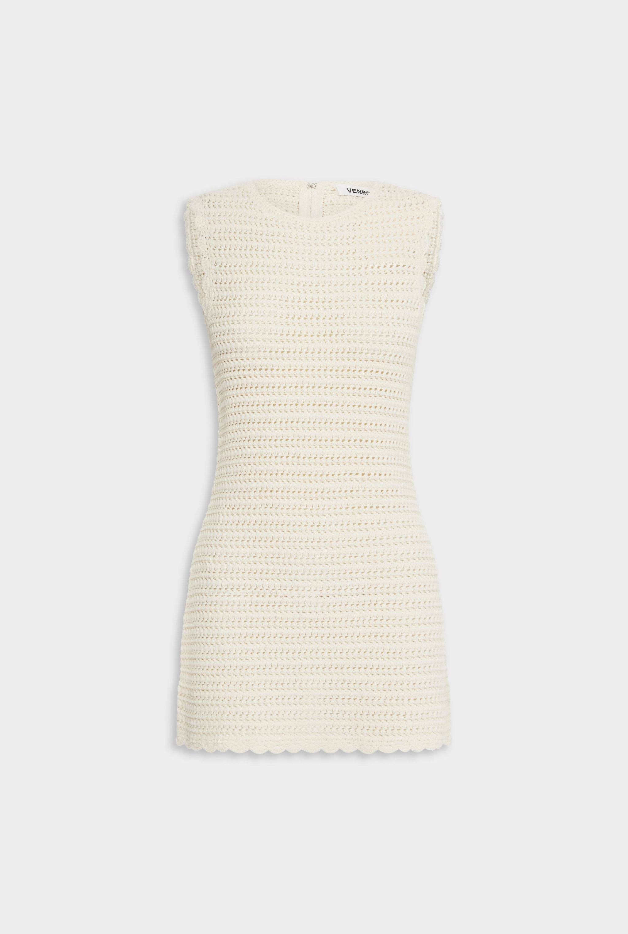 Crochet Mini Dress - Cream