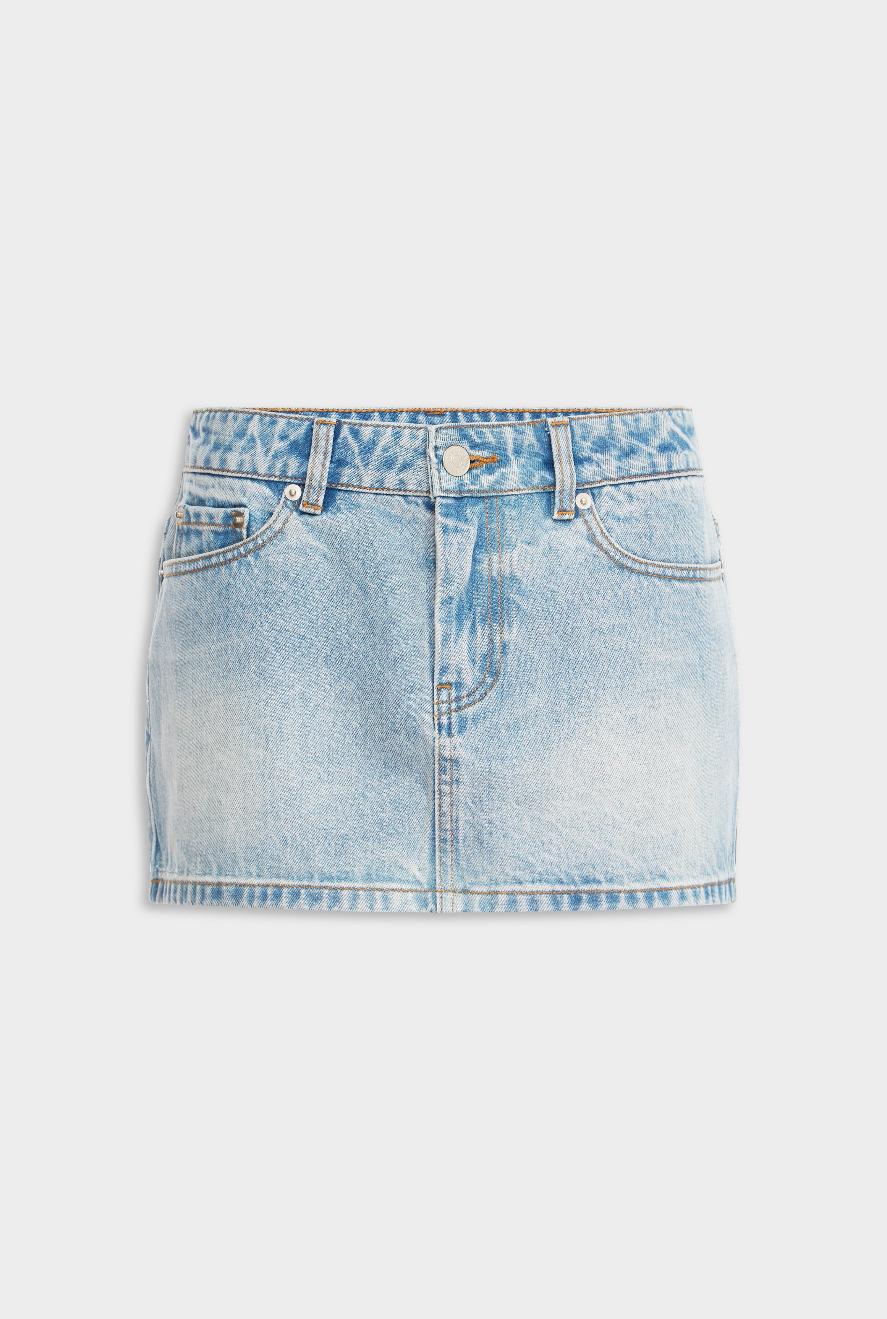 Denim Mini Skirt - Vintage Light Blue