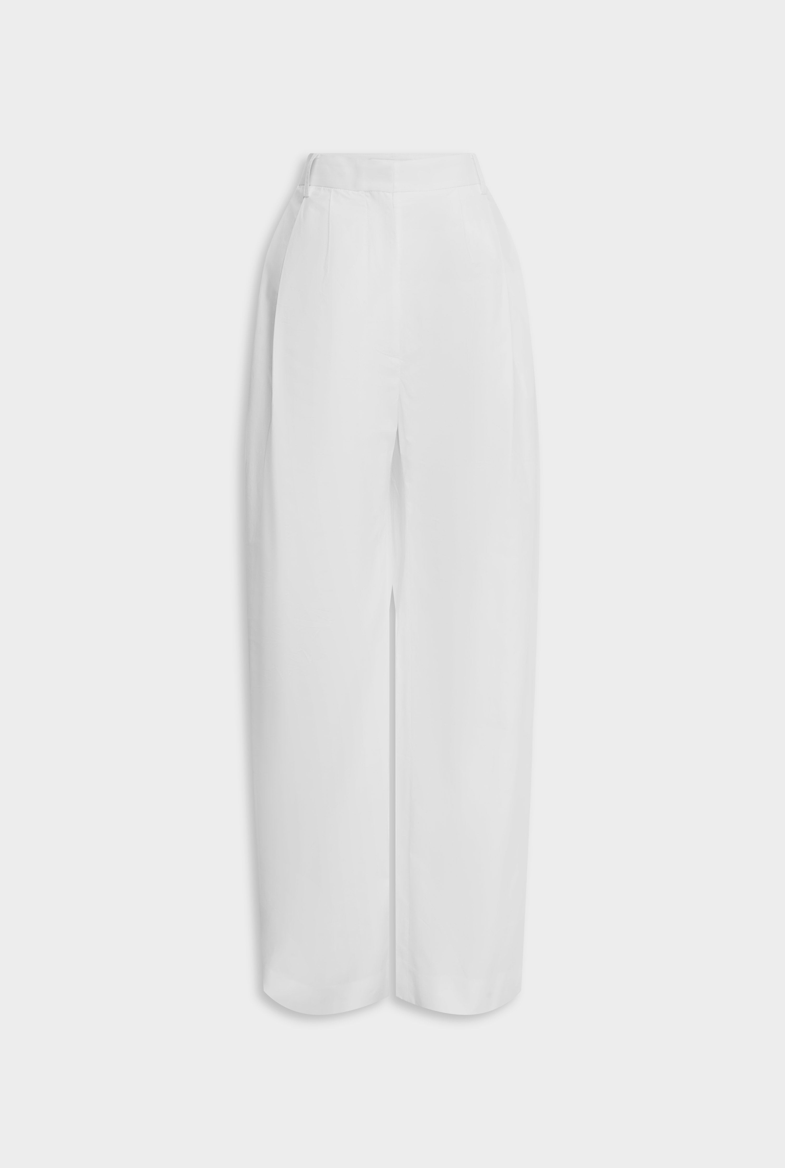 Tailored Lightweight Cotton Pant - White