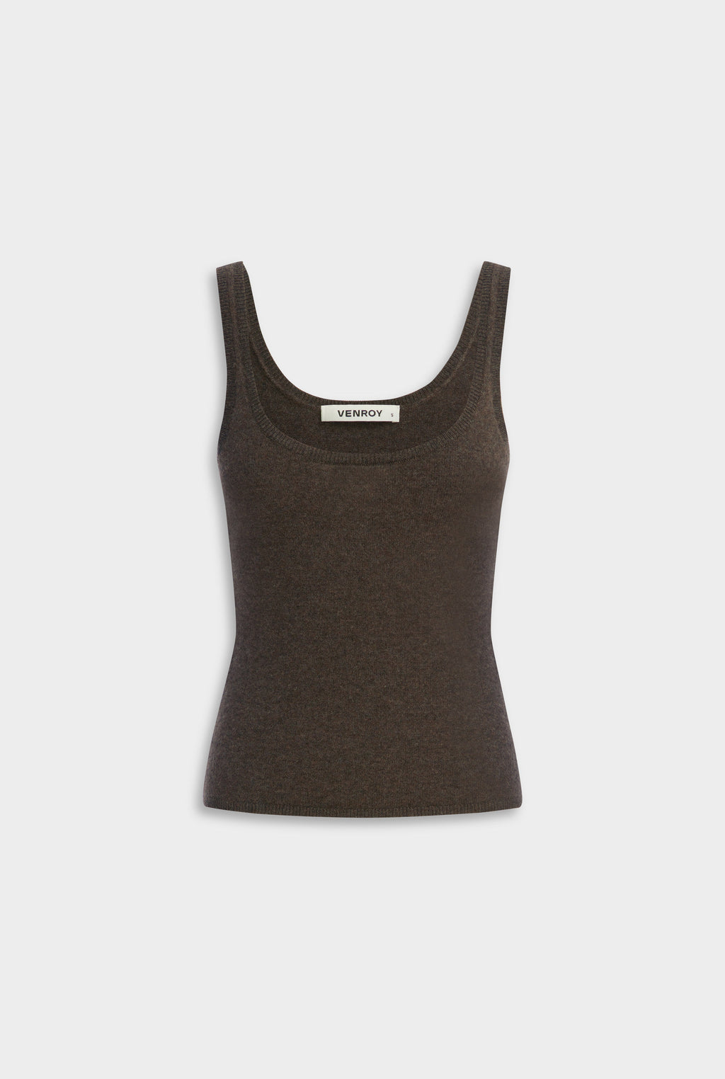 Cashmere Tank - Chocolate Marl