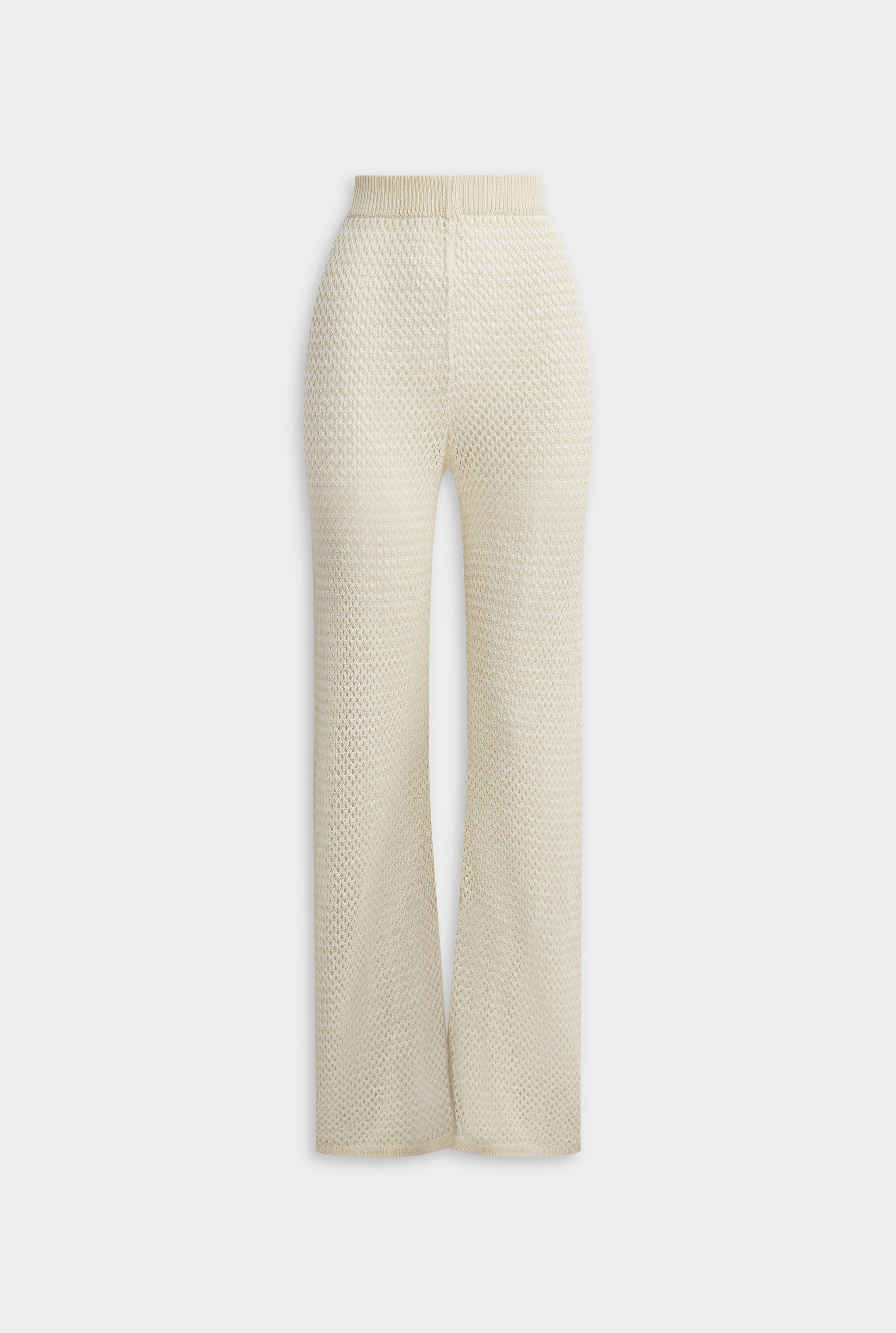 Crochet Cotton Nylon Pant - Off White/Natural