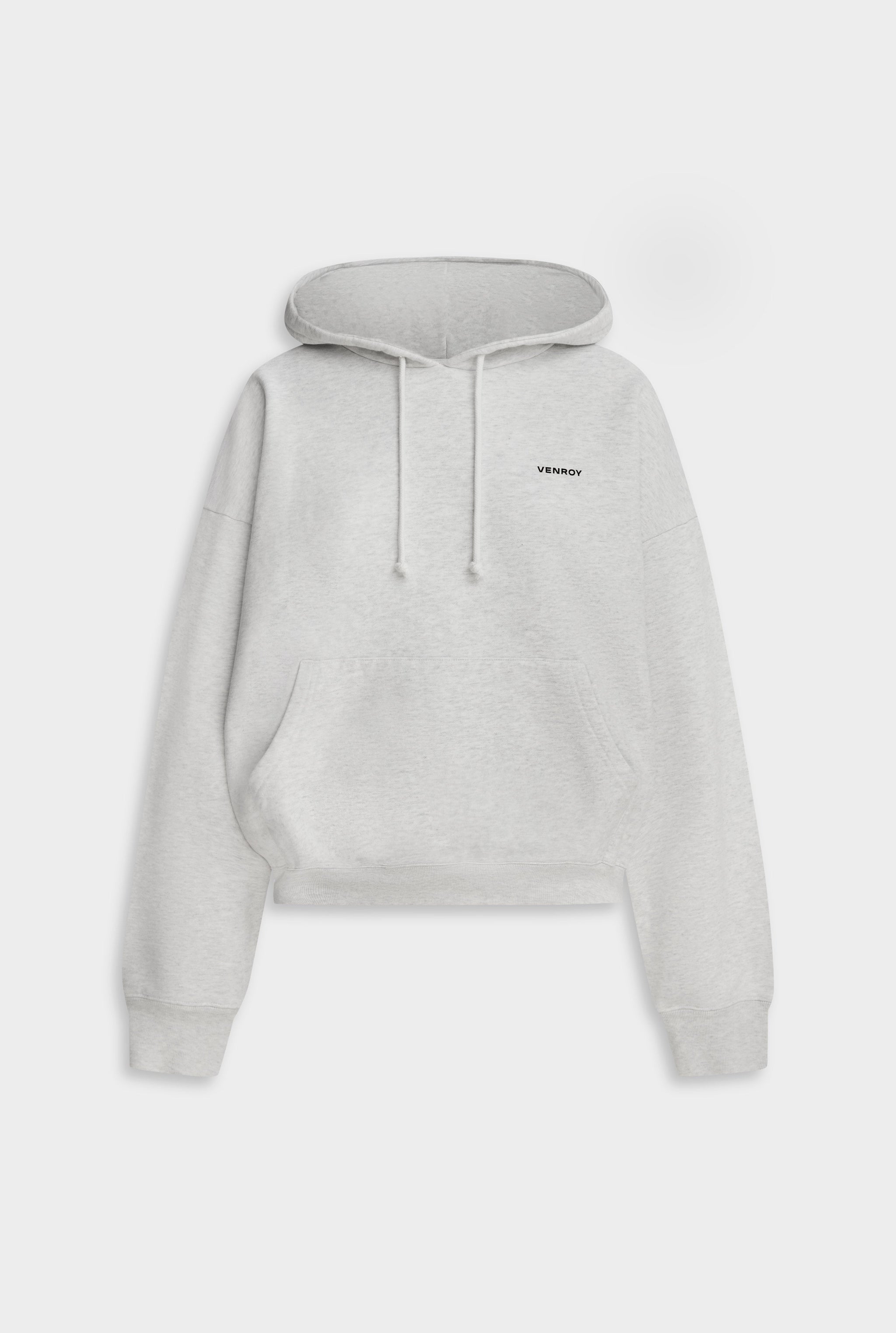 Fleece Track Hoodie - Light Grey Marl