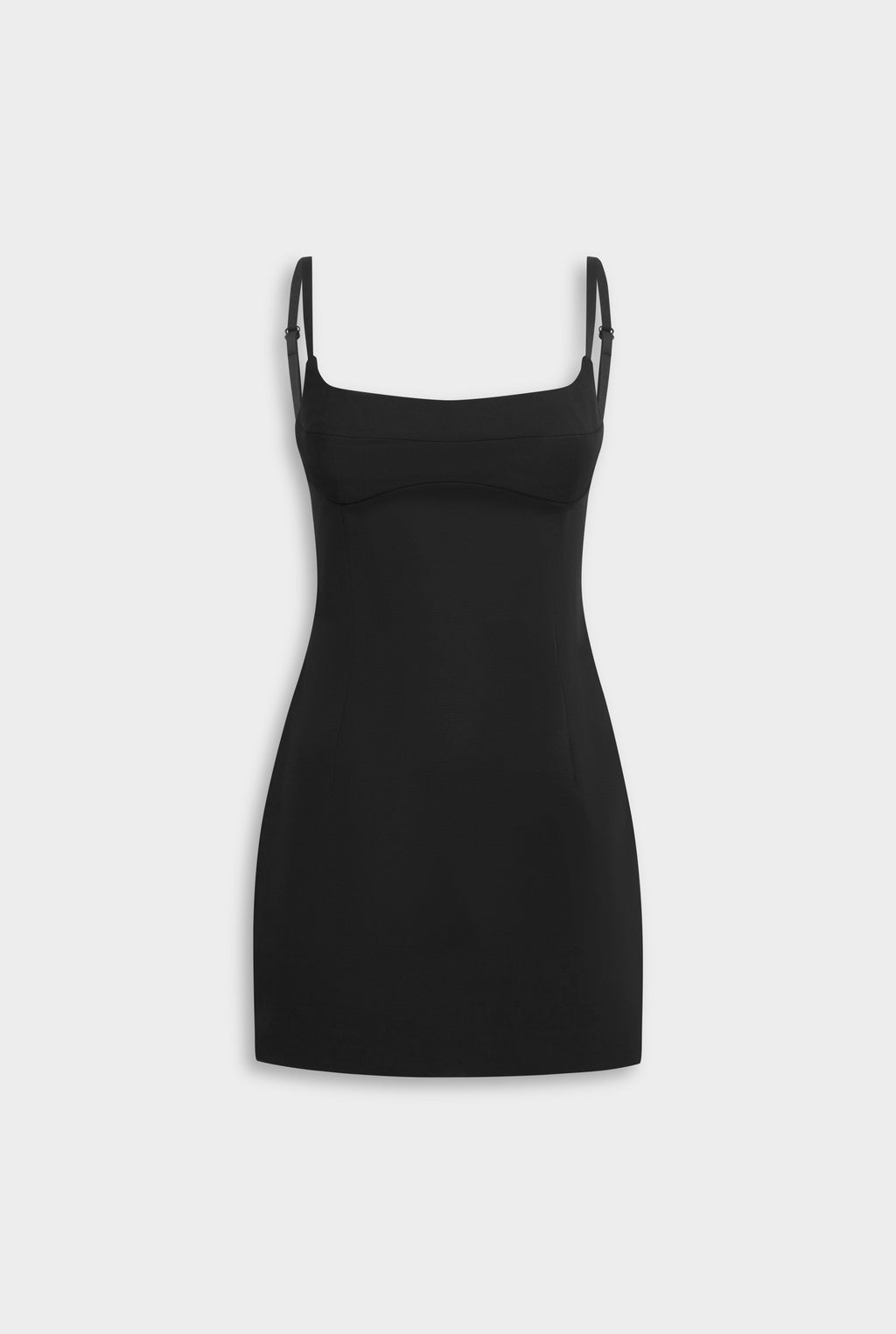 Scuba Wool Mini Dress Black | Venroy  VENROY US