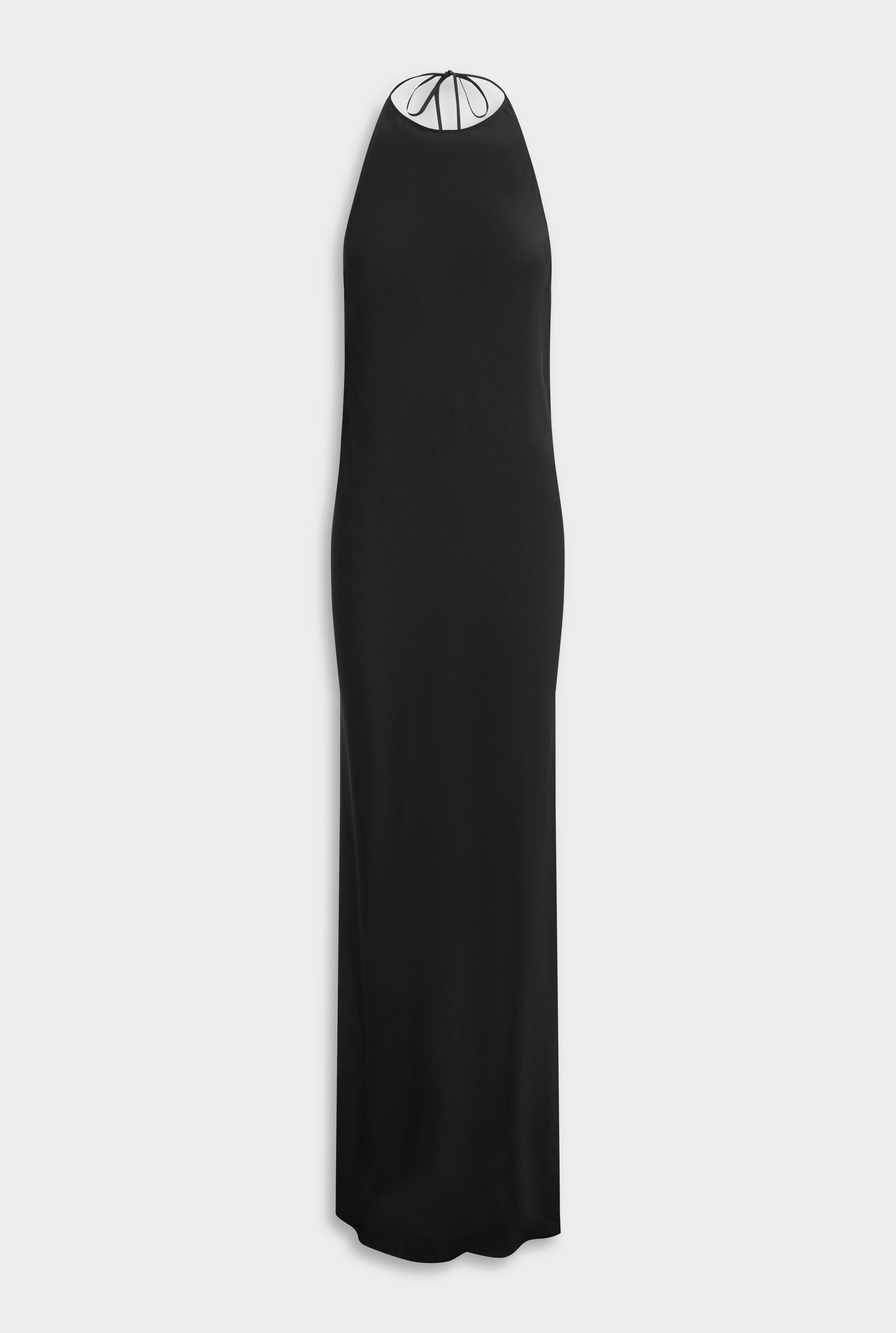 venroy halter dress Womens Womens Silk Halter Maxi Dress Black